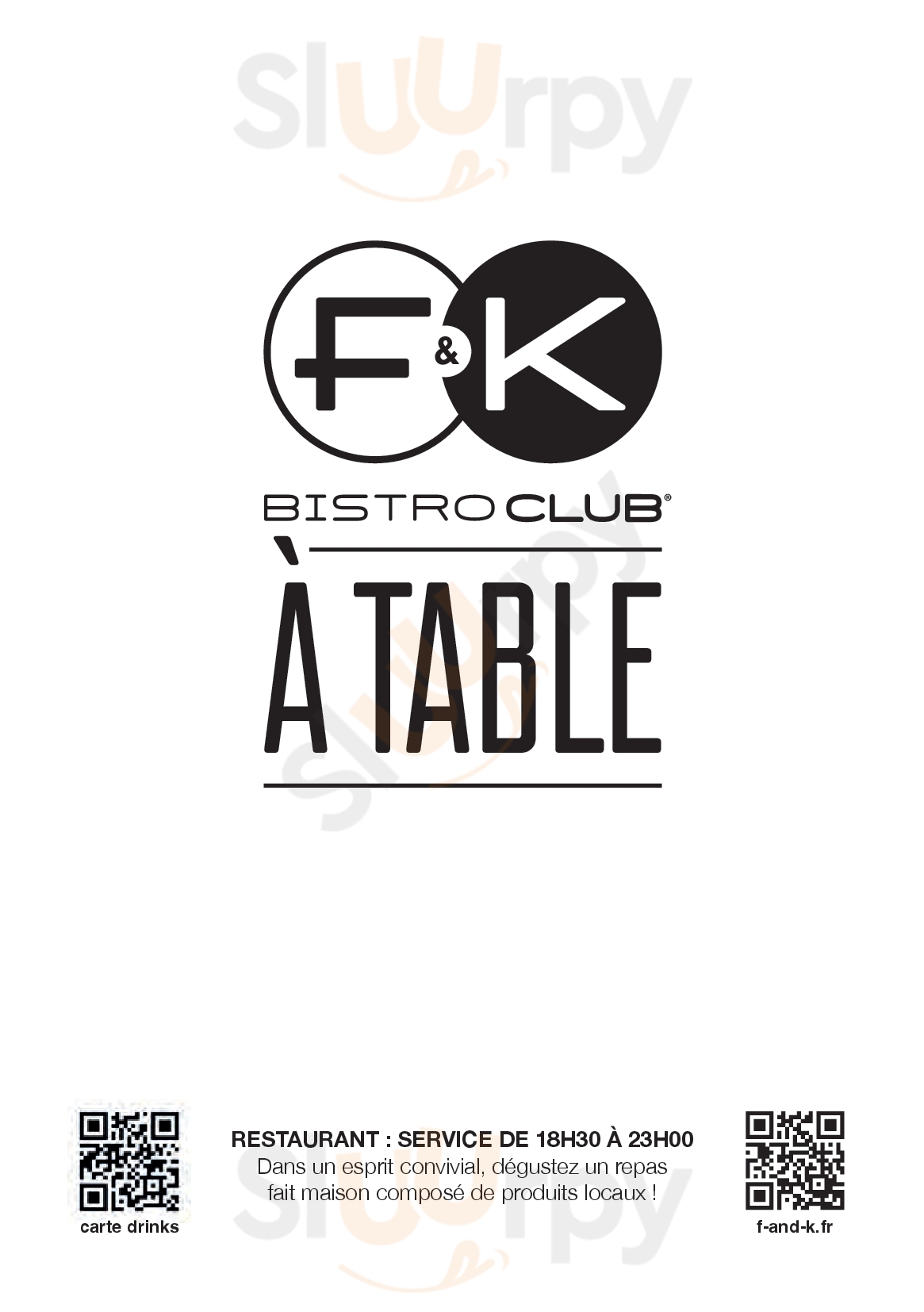 F&k Bistroclub Lyon Menu - 1