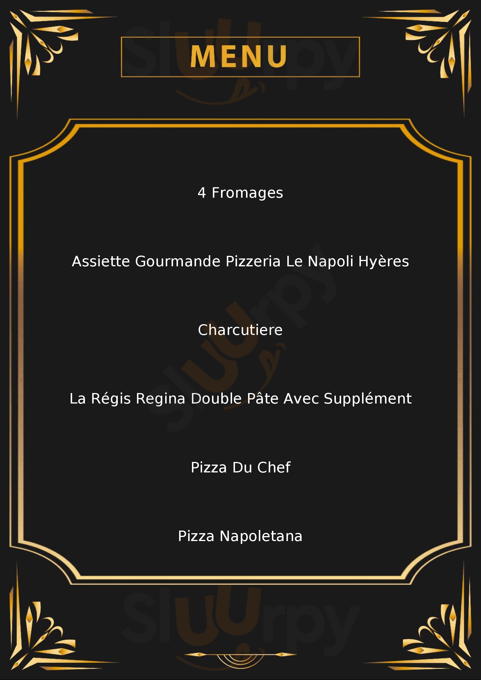 Pizzeria Napoli Hyères Menu - 1