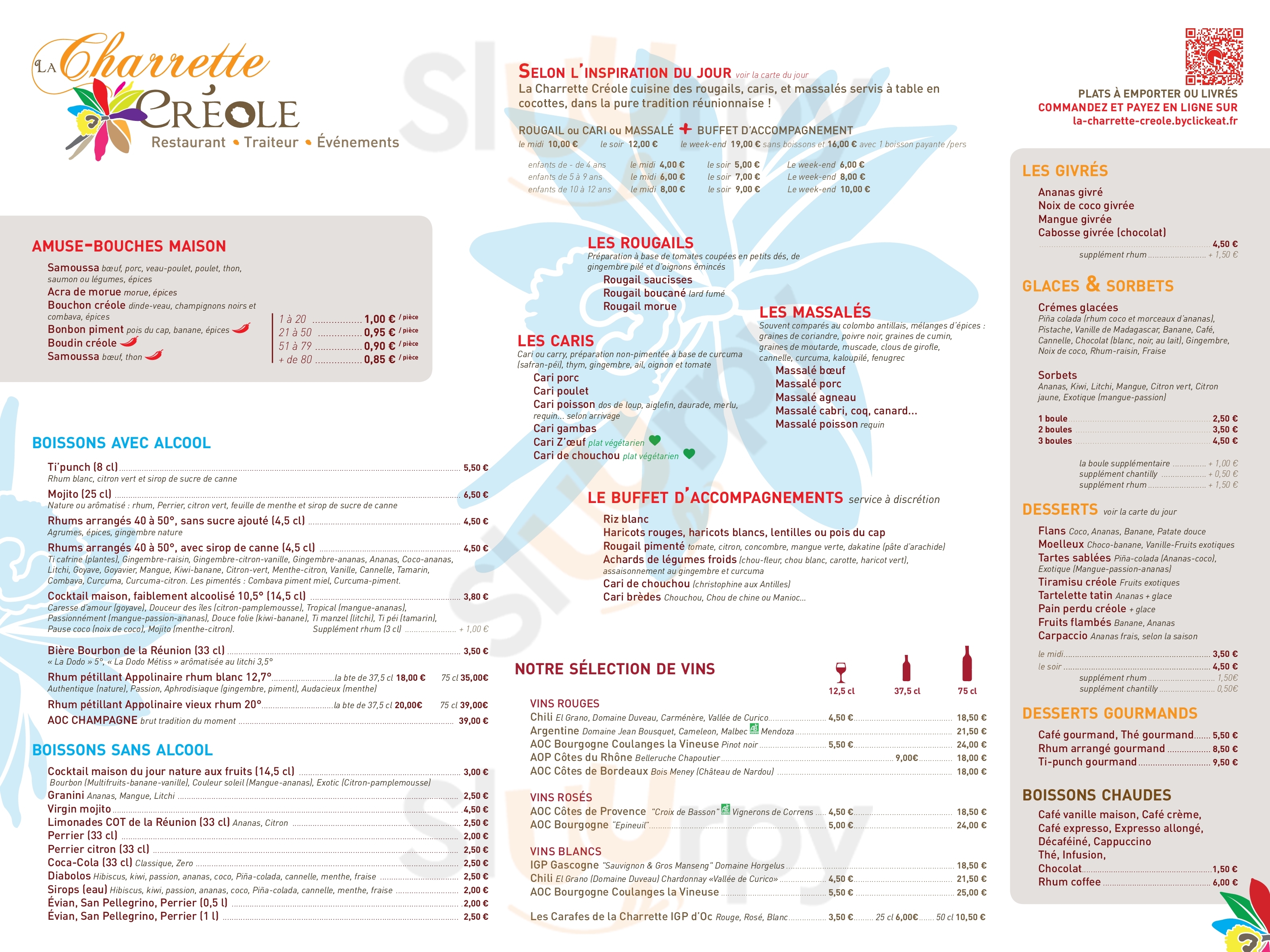 La Charrette Créole Troyes Menu - 1