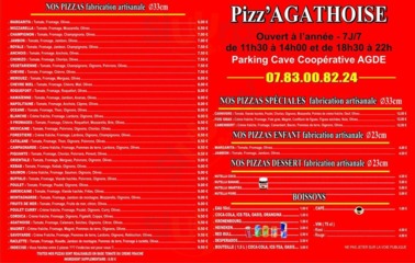 Pizz'agathoise, Agde