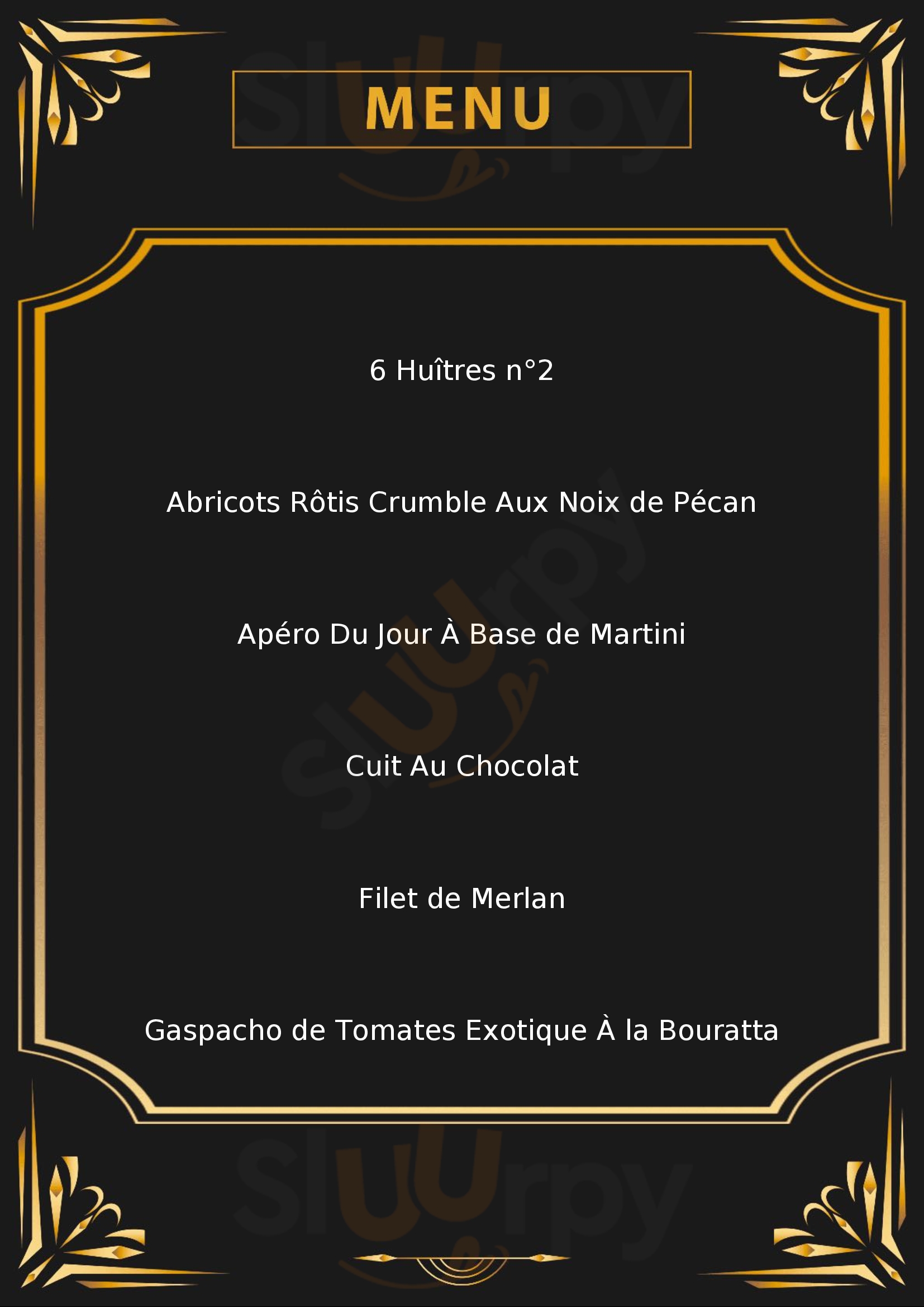 O Parloir Saint Martin de Re Menu - 1