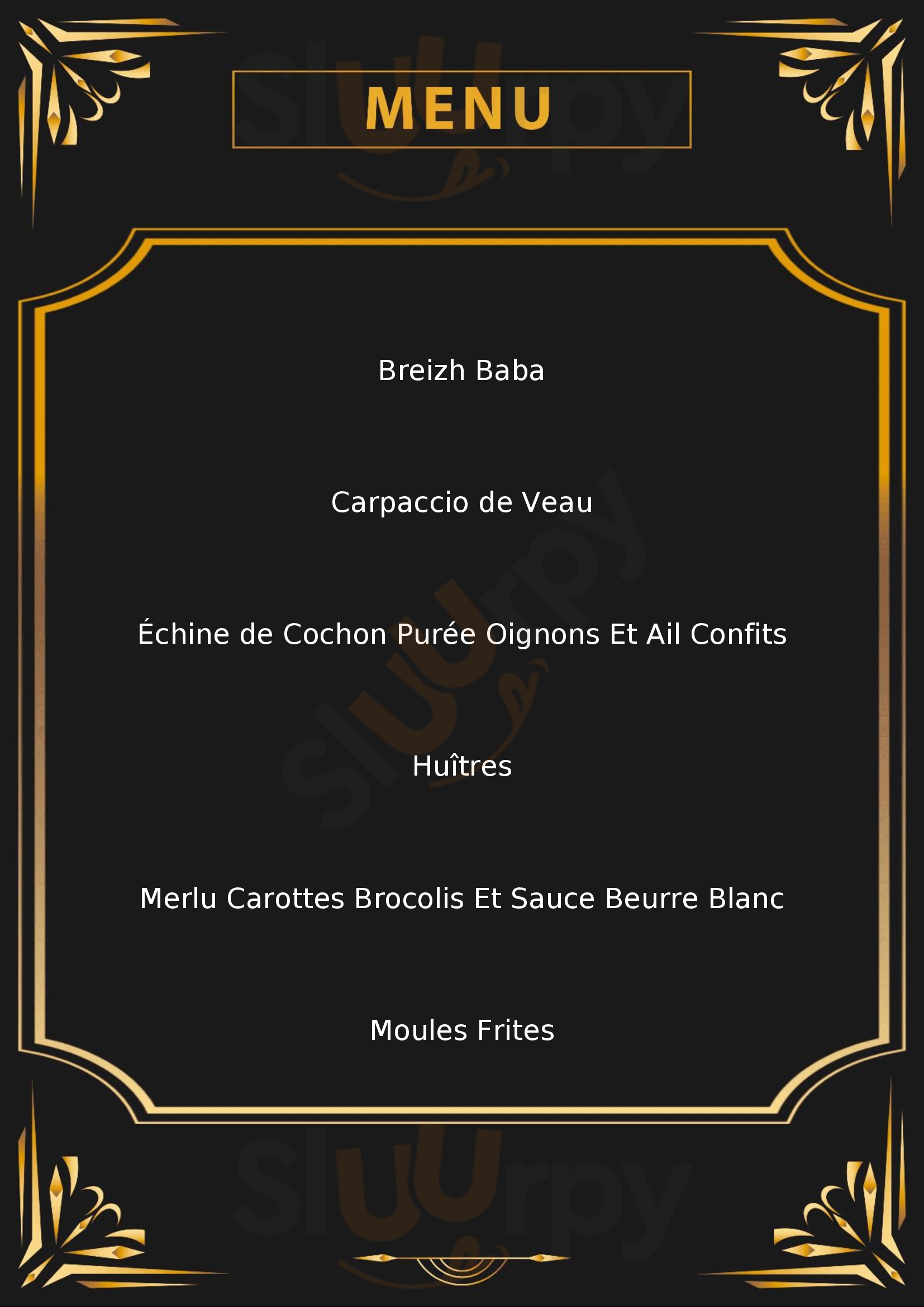 L'atelier Des Gourmets Rennes Menu - 1