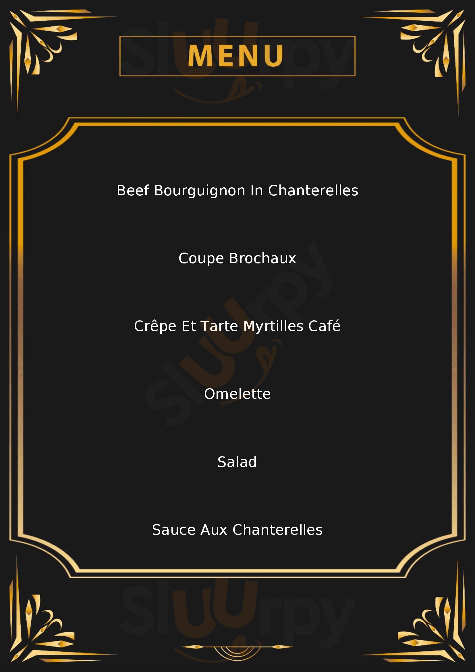 Le Refuge Des Brochaux Montriond Menu - 1