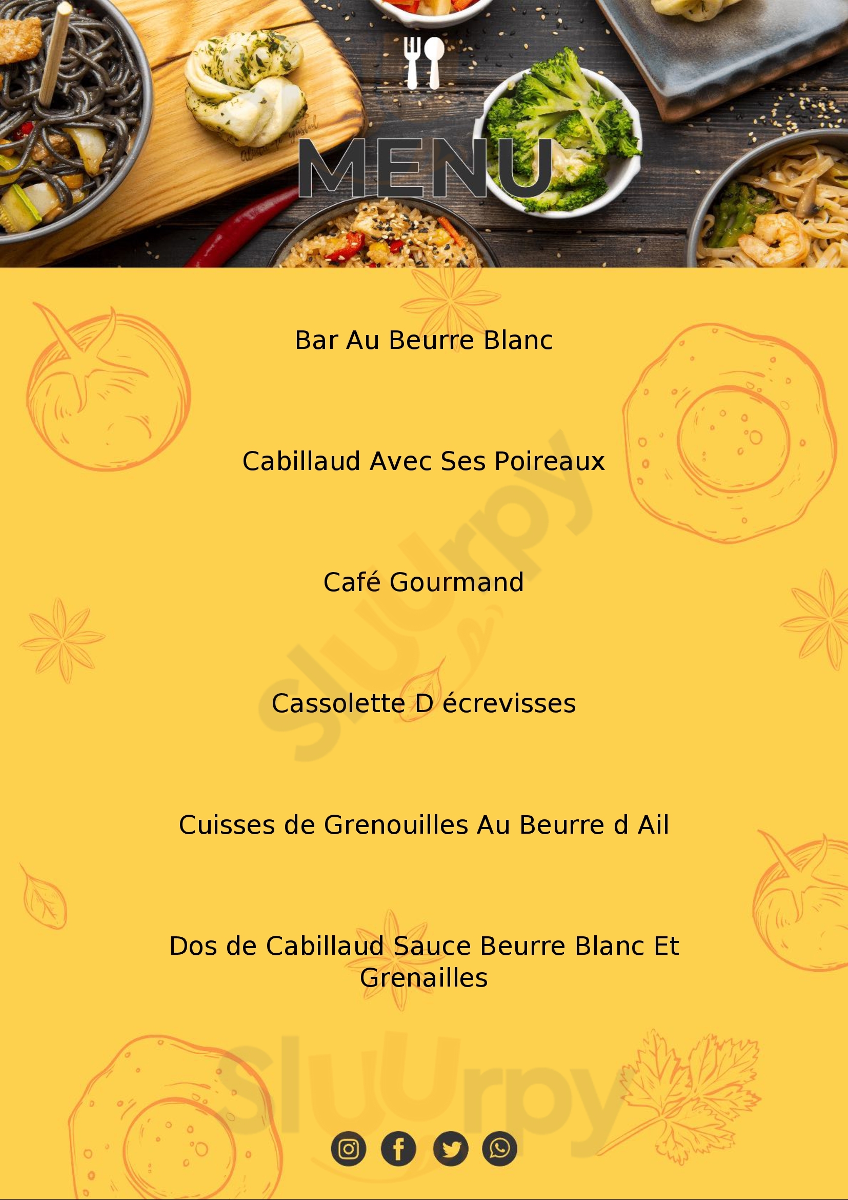 Le Marais Olonne-sur-Mer Menu - 1