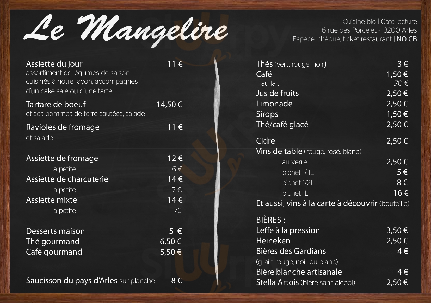 Mangelire Arles Menu - 1