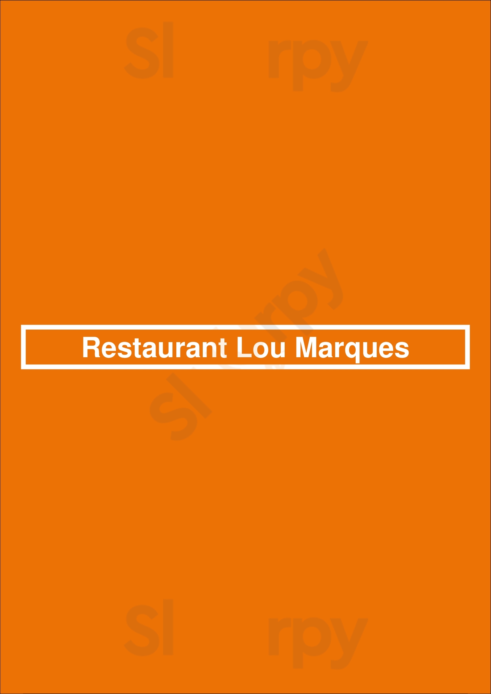 Restaurant Lou Marques Arles Menu - 1