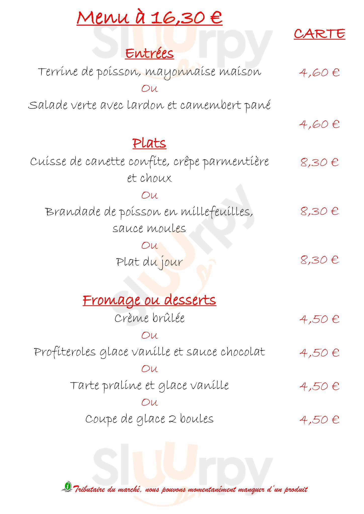 Les Negociants Saint-Étienne Menu - 1