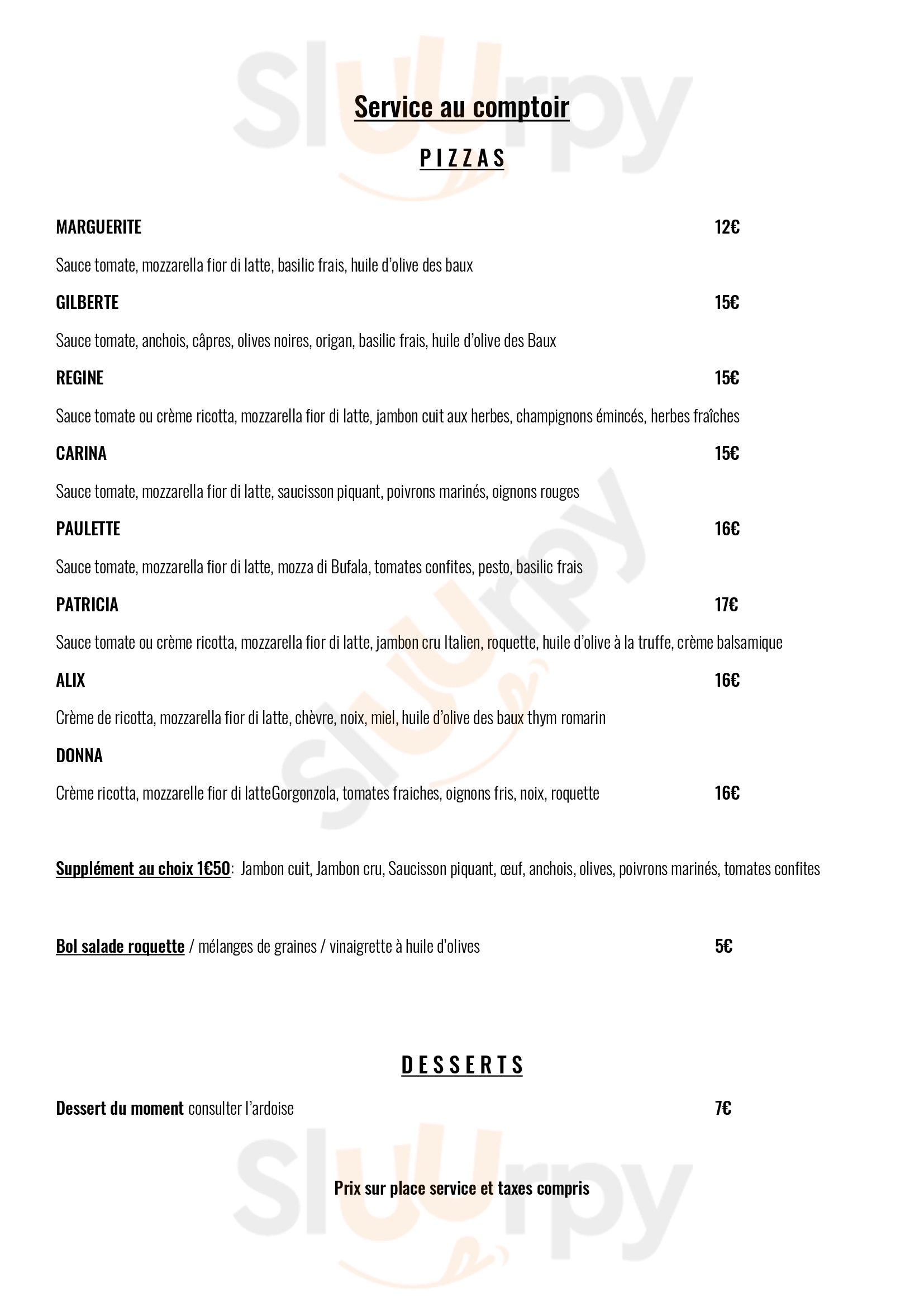Le Madaleno Fontvieille Menu - 1
