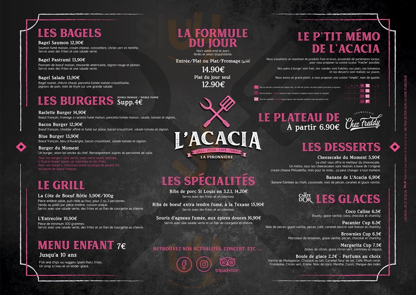 L'acacia Chateau-d'Olonne Menu - 1