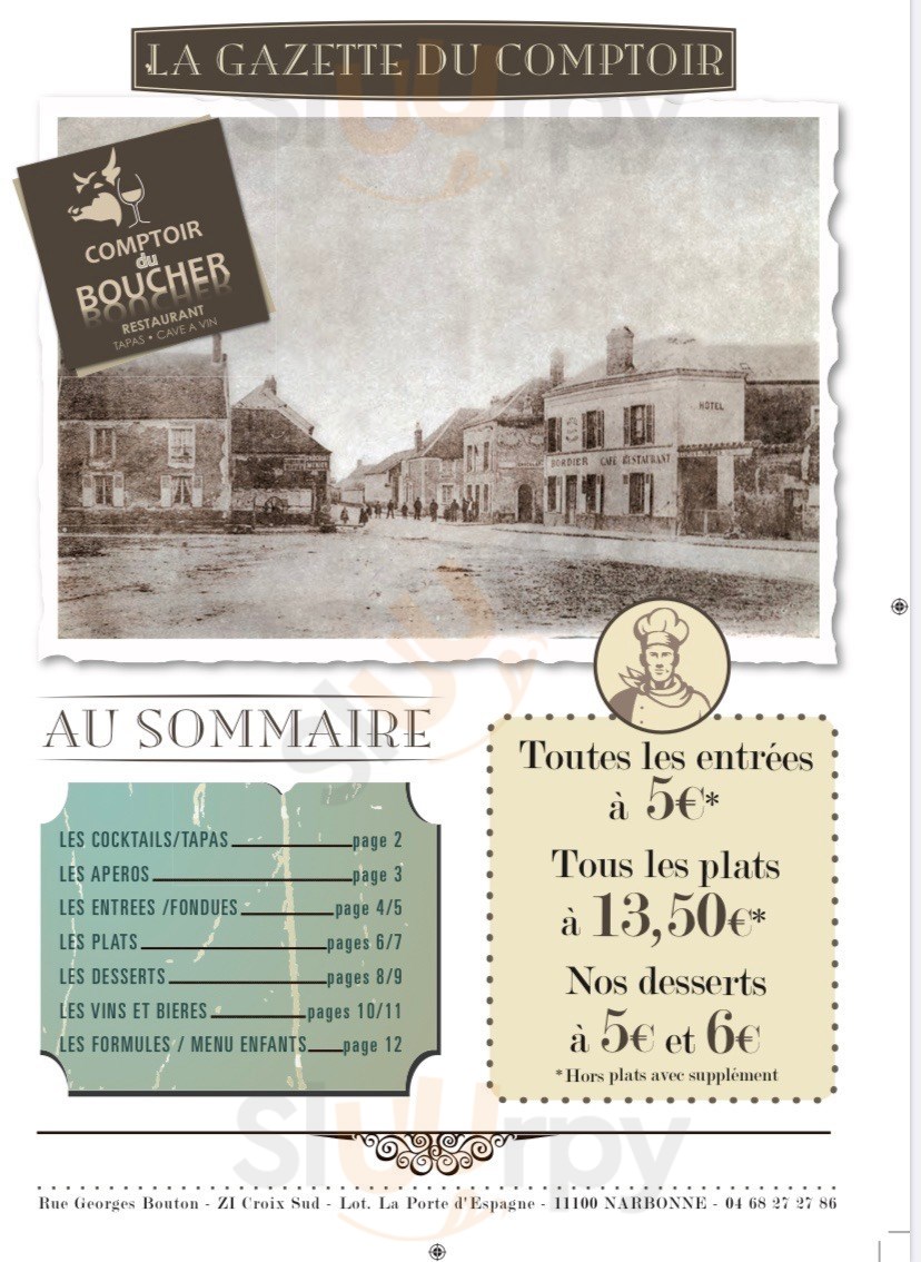 Comptoir Du Boucher Narbonne Menu - 1