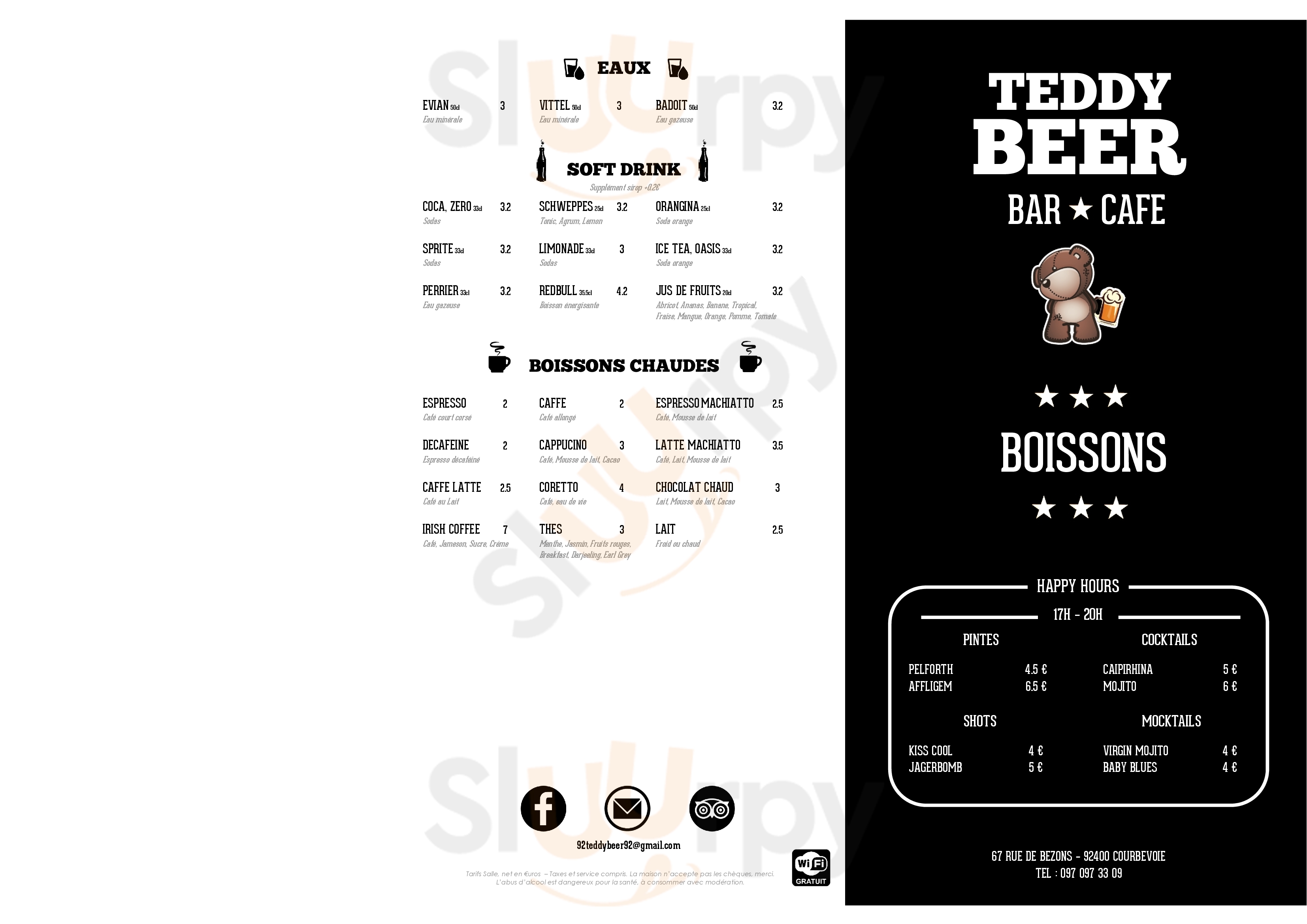 Teddy Beer Courbevoie Menu - 1