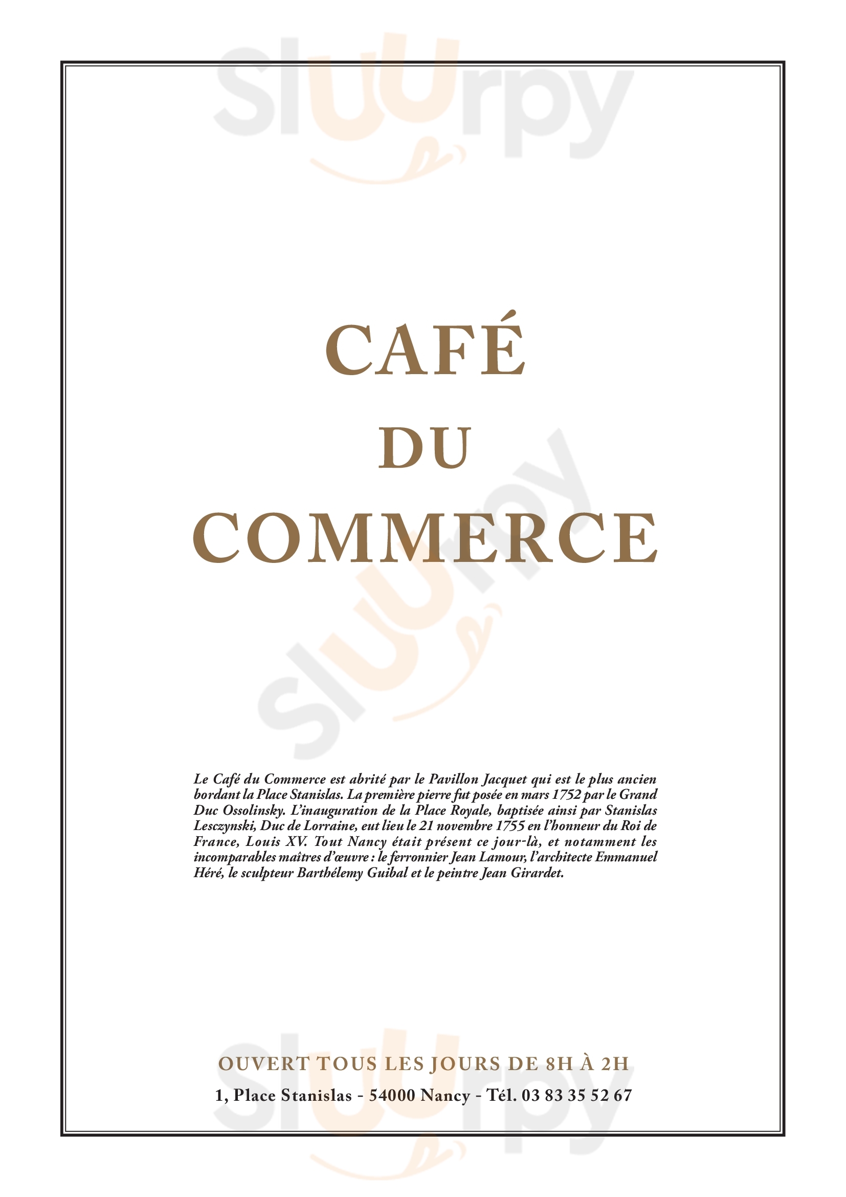 Le Café Du Commerce Nancy Menu - 1