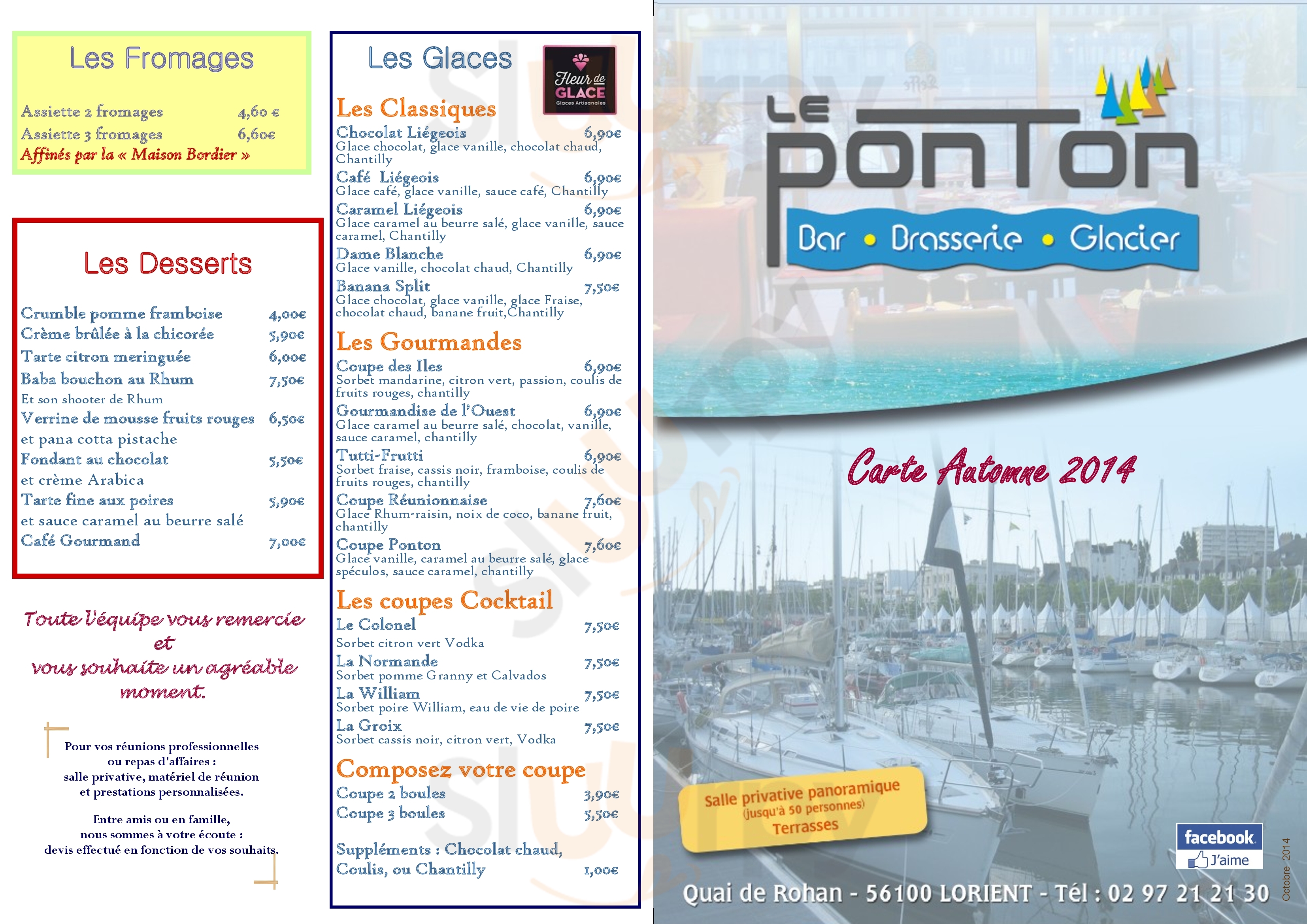 Le Ponton Lorient Lorient Menu - 1