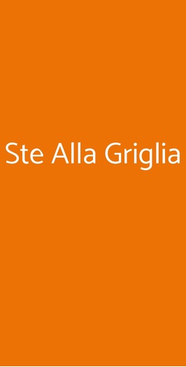 Ste Alla Griglia, Sestri Levante