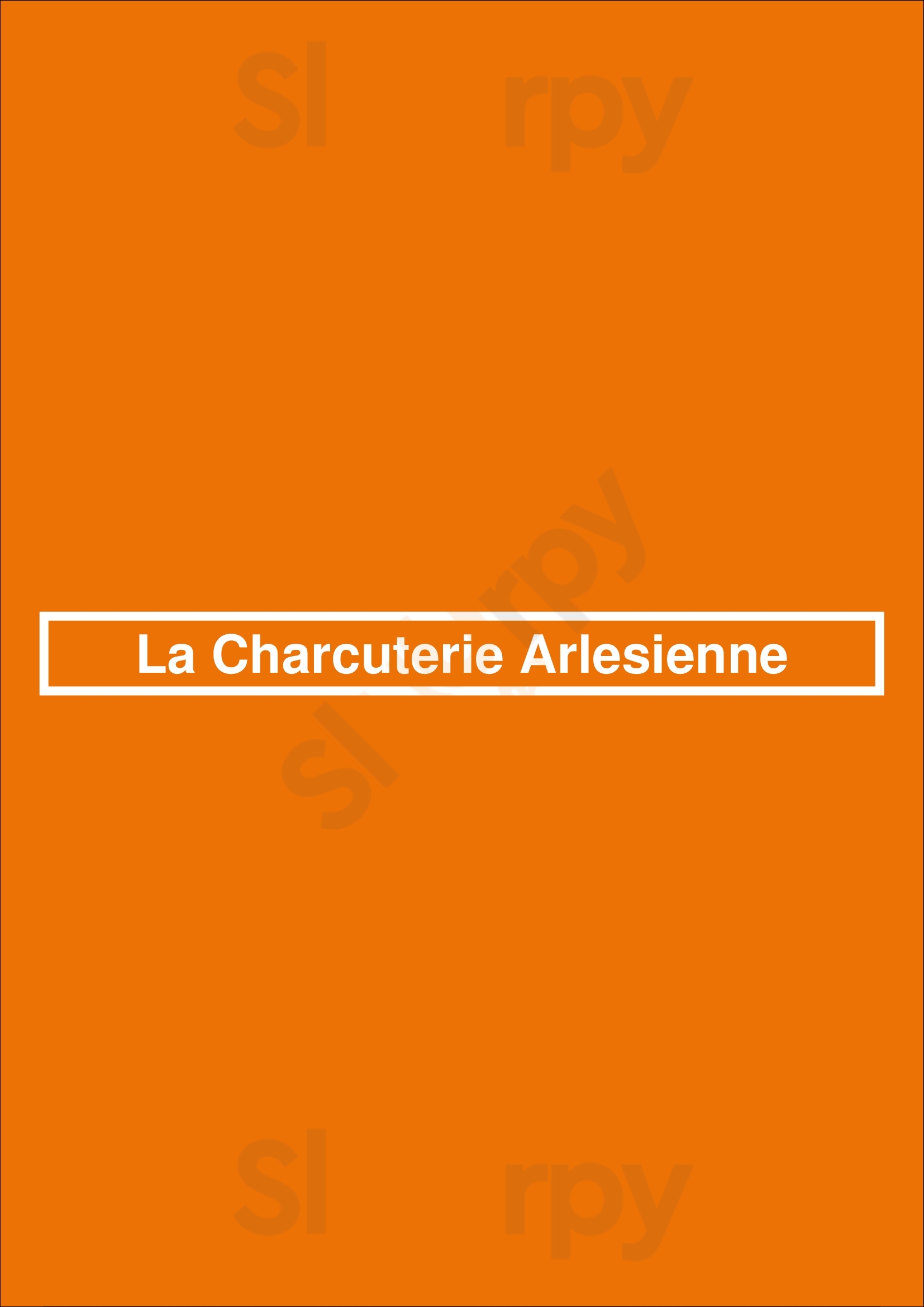 La Charcuterie Arlesienne Arles Menu - 1