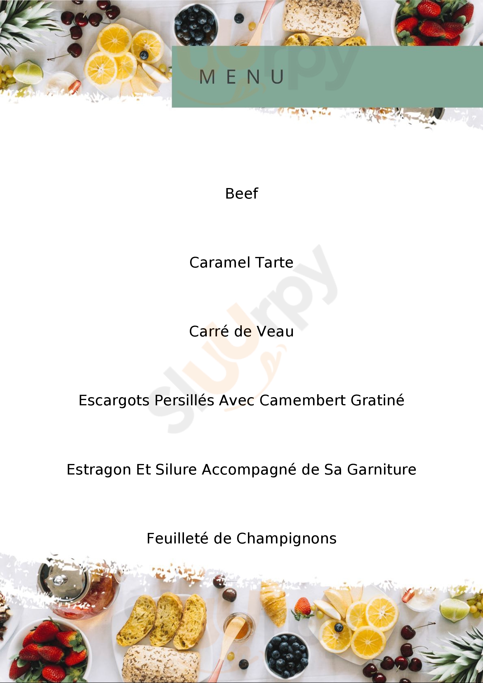 Le Petit Honfleur Blois Menu - 1