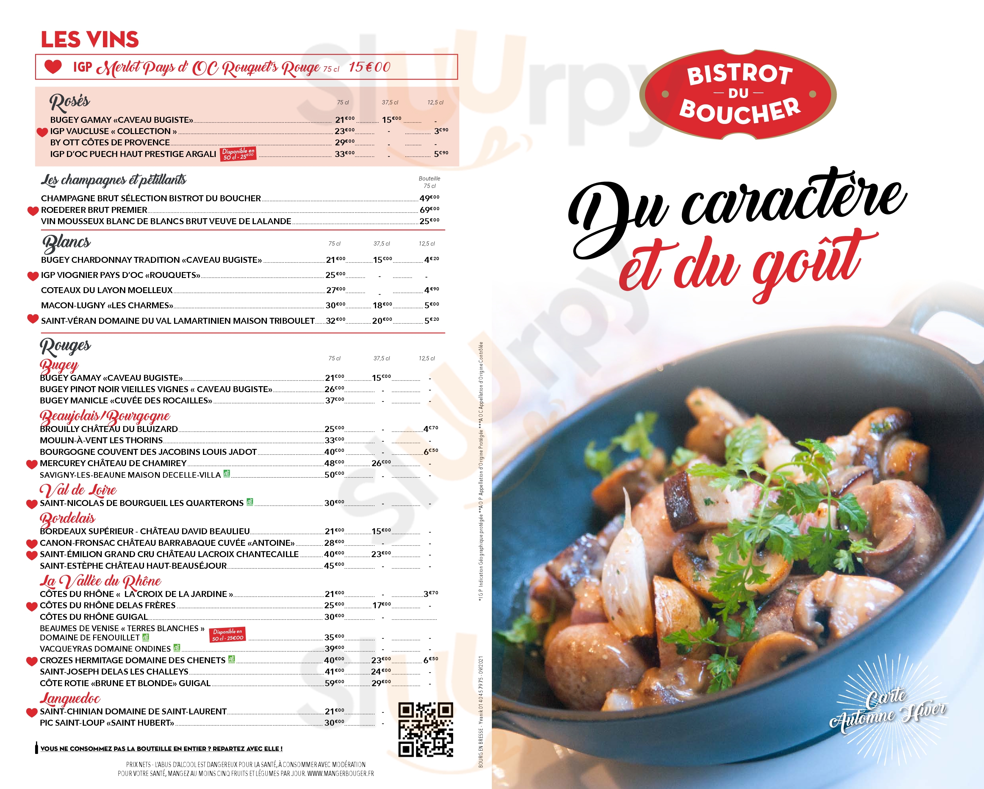 Café Restaurant Le Boeuf Gourmand Blois Blois Menu - 1