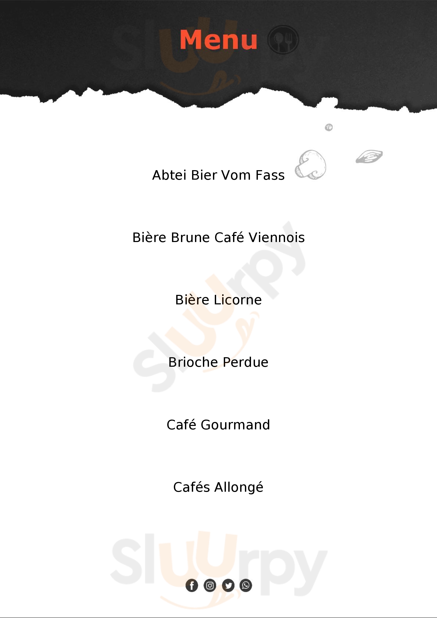Cafe La P'tite Saint-Malo Menu - 1