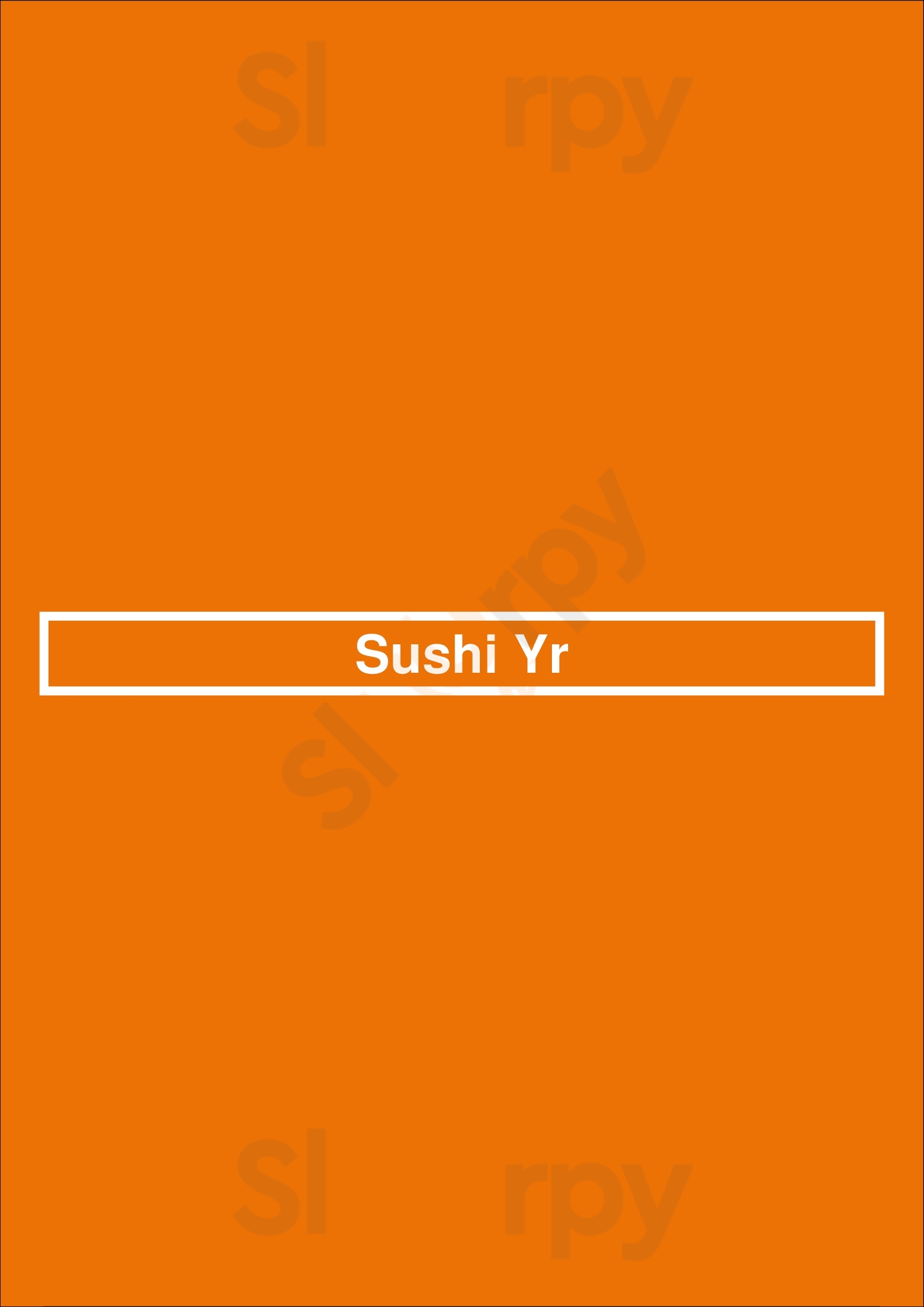 Sushi Yr Levallois-Perret Menu - 1