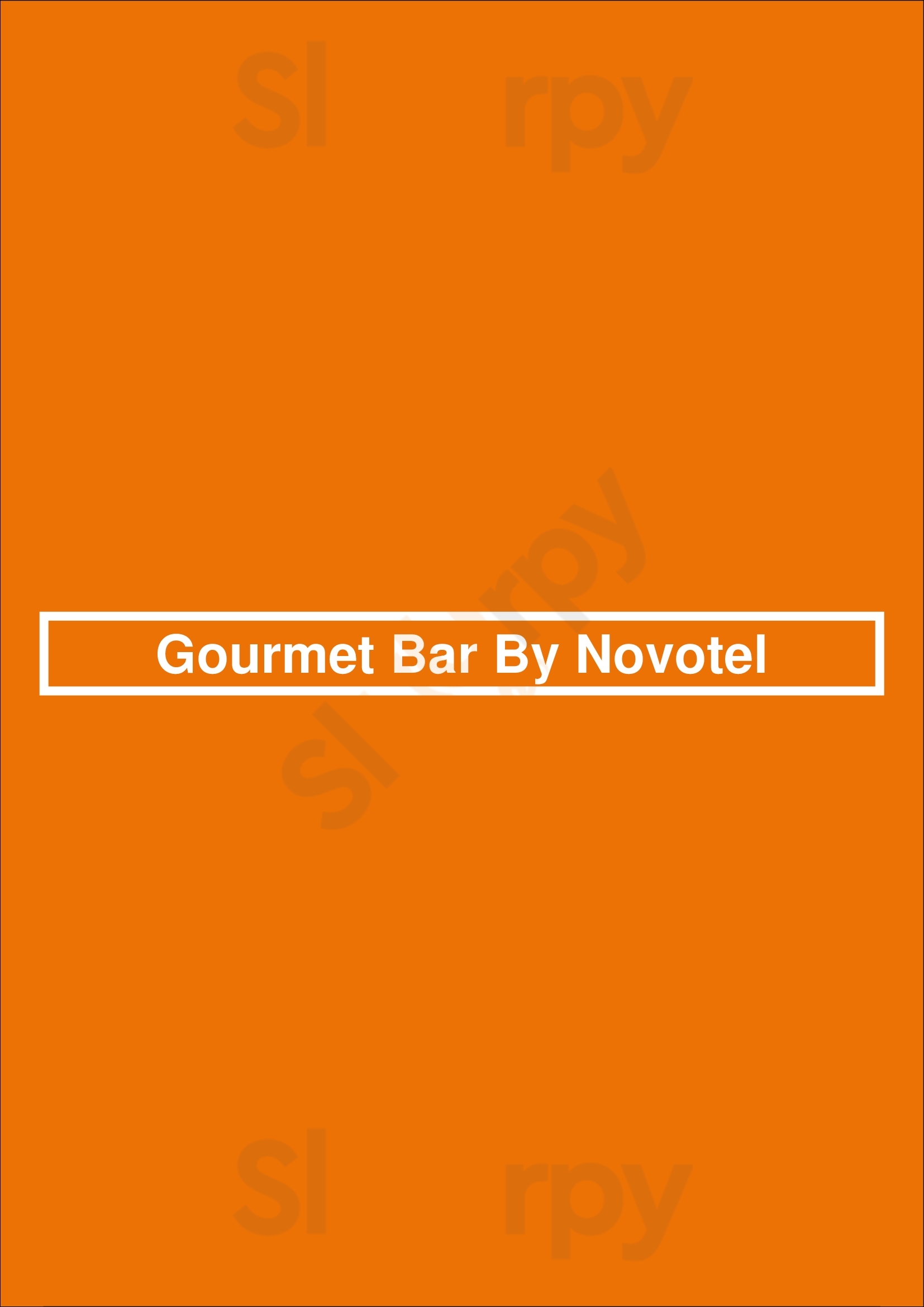 Gourmet Bar By Novotel Metz Menu - 1