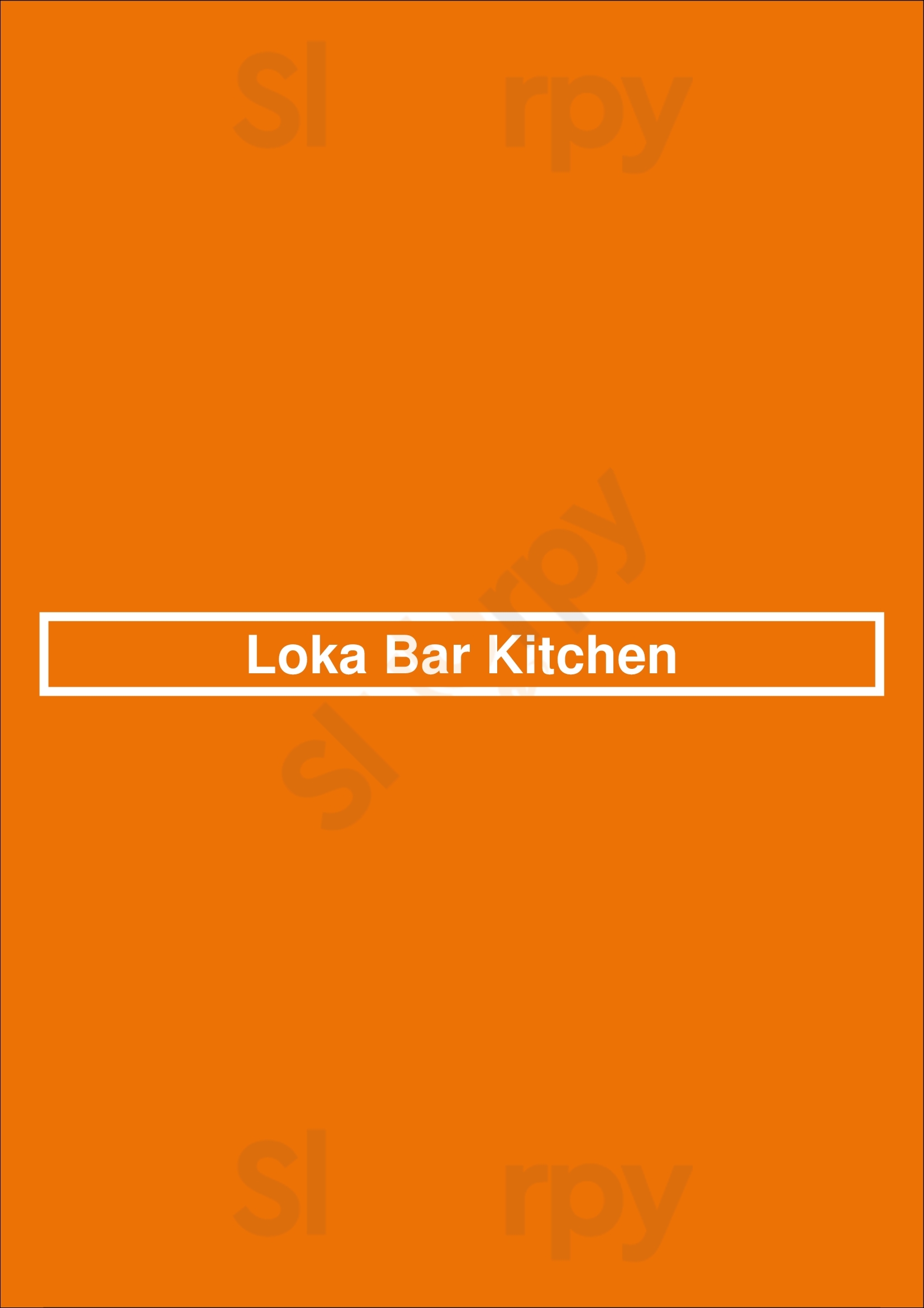 Loka Bar Kitchen Cannes Menu - 1