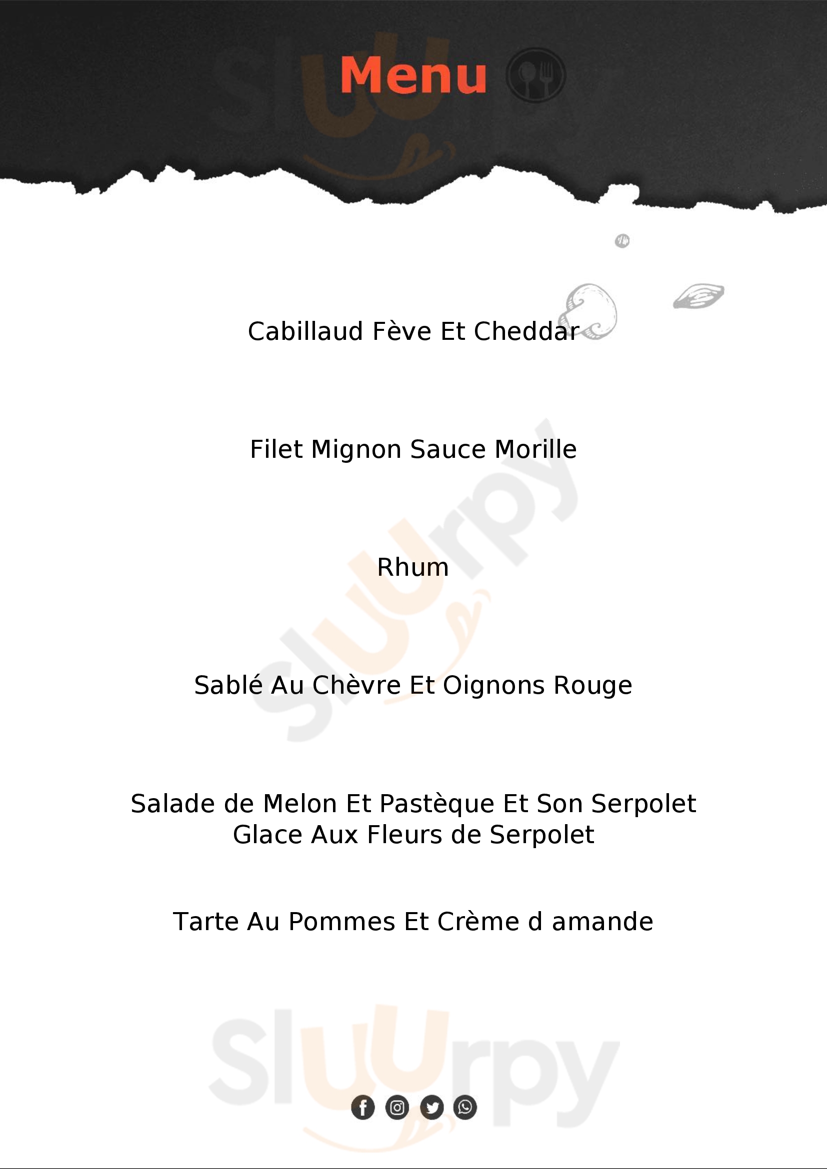 Le Méli Clermont-Ferrand Menu - 1