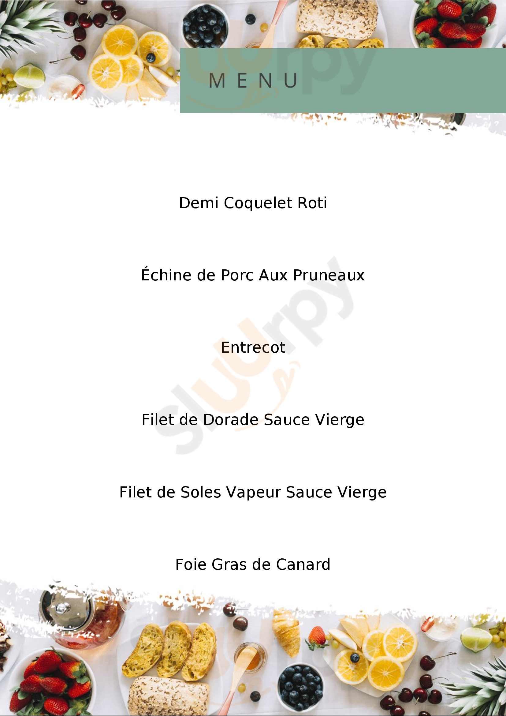 Restaurant L'etoile Cannes Menu - 1