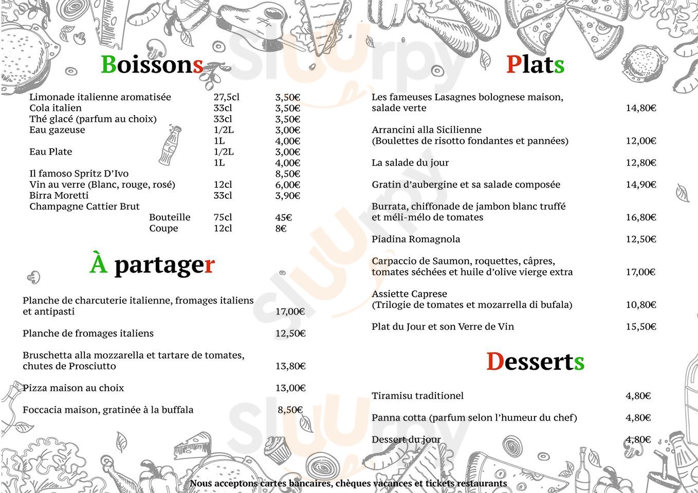 La Bottega Della Villa Reims Menu - 1