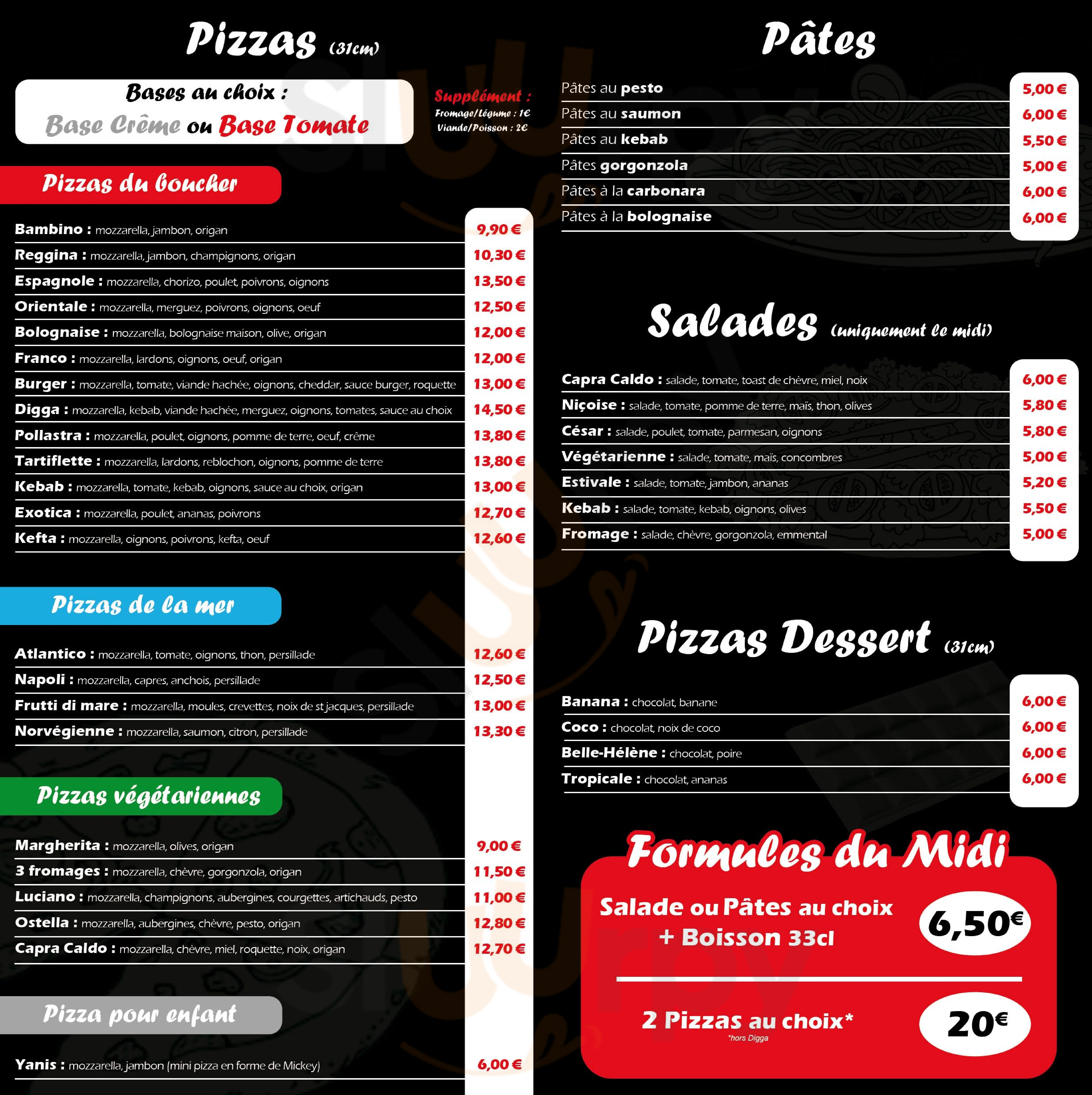 Legno Pizza La Rochelle Menu - 1