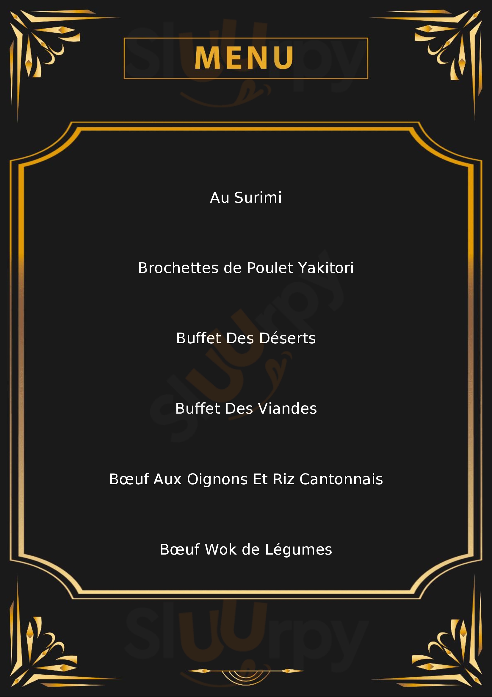 Paradis Wok Restaurant Asiatique Sarl Valenciennes Menu - 1