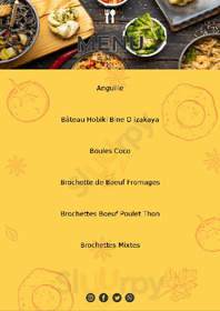 Le Cosaque menu