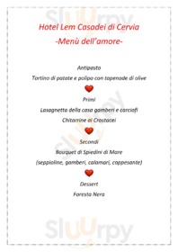 Menu san valentino