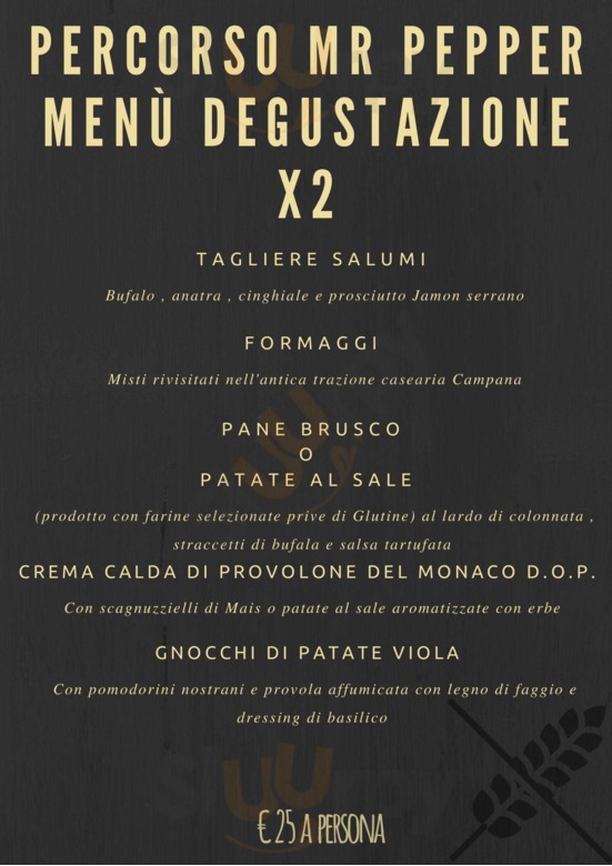 Menu degustazione