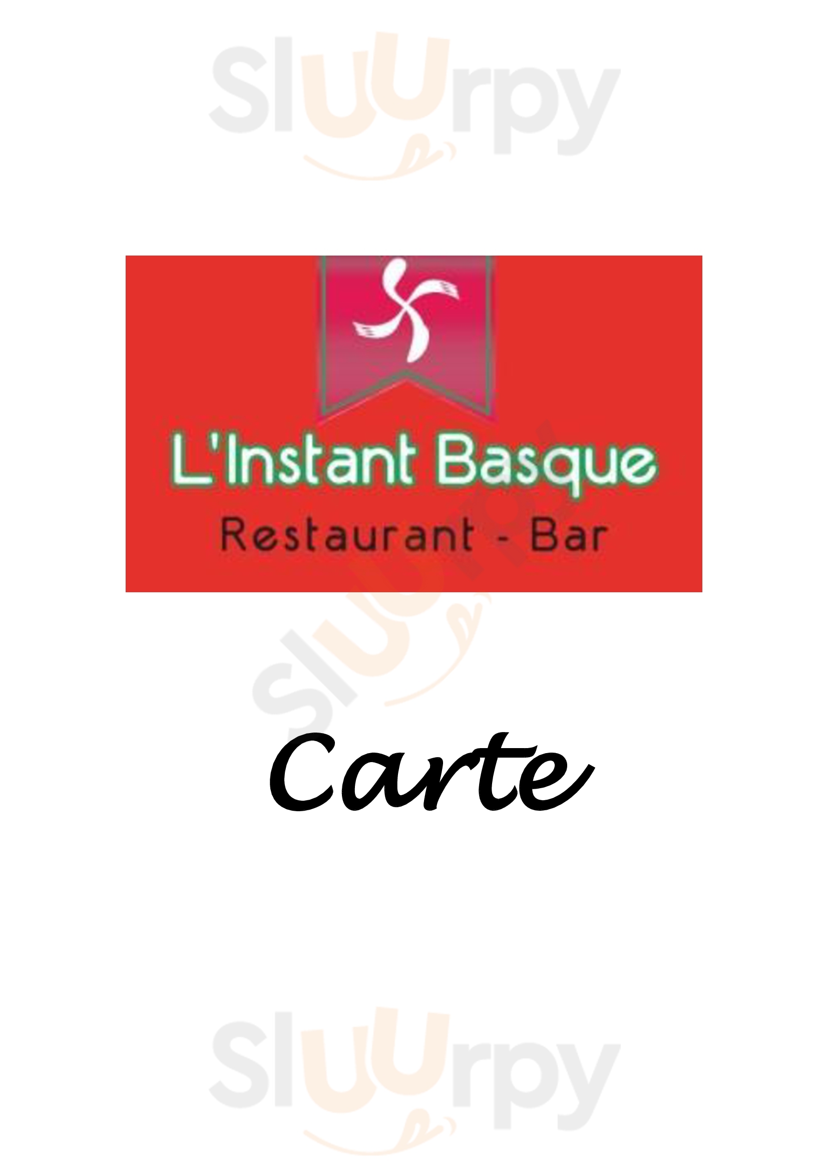 L'instant Basque Brive-la-Gaillarde Menu - 1