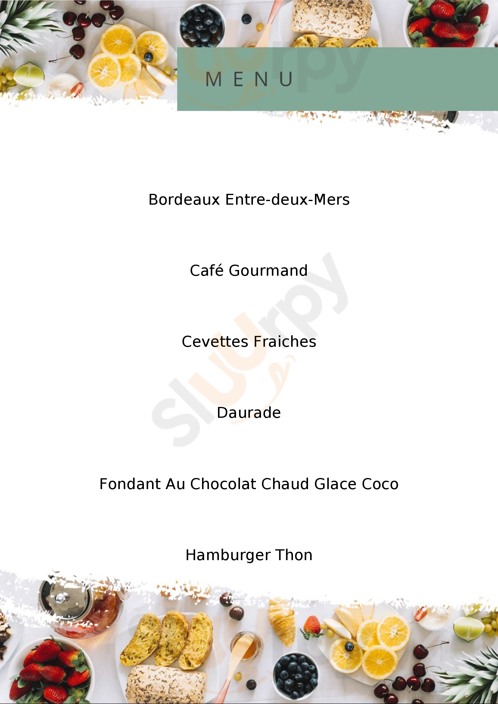 La Pêcherie Ducamp Capbreton Menu - 1