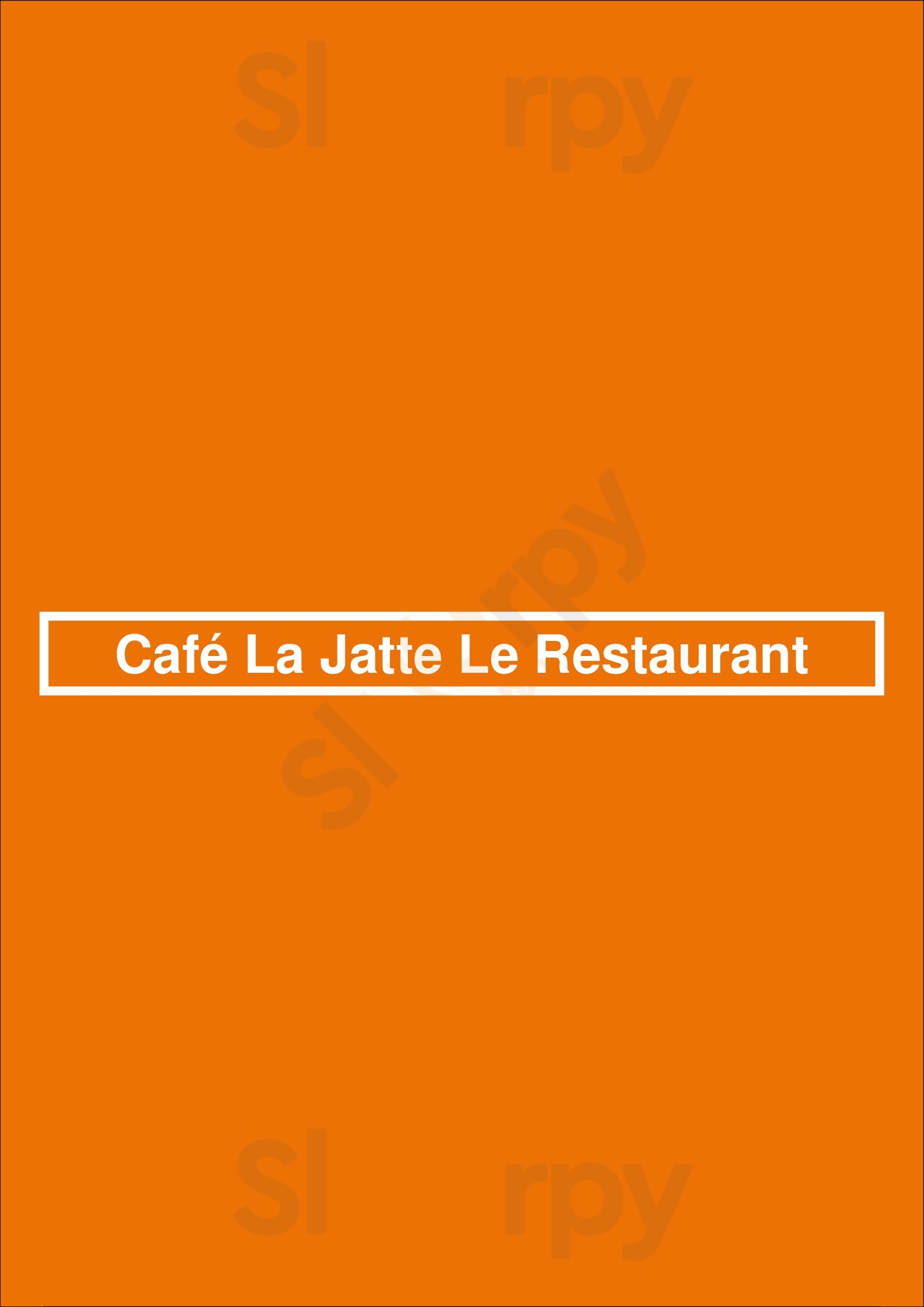Café La Jatte Le Restaurant Neuilly-sur-Seine Menu - 1
