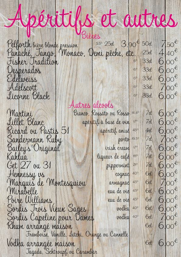 L'atelier Cap Ferret Cap-Ferret Menu - 1