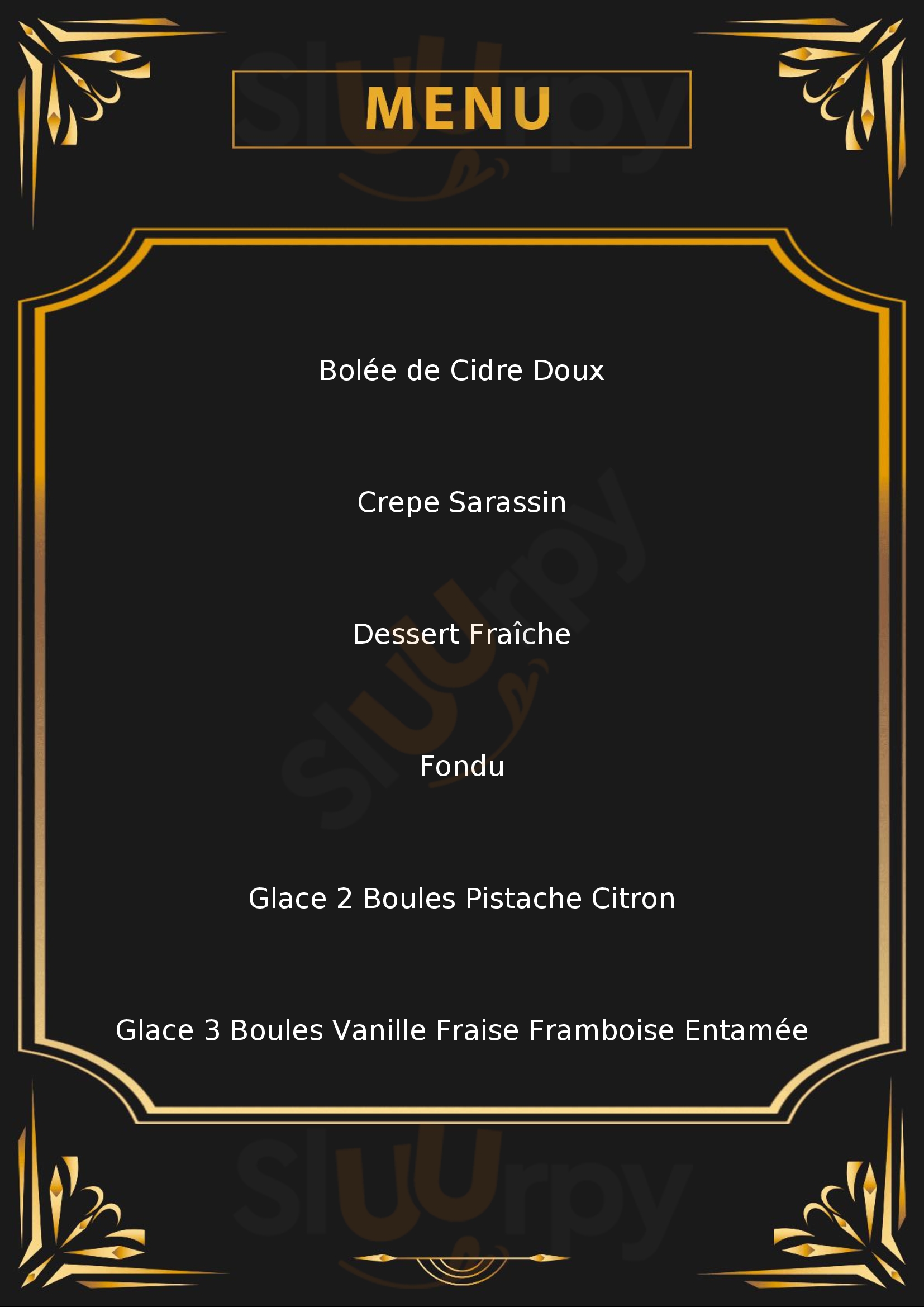 La Fandioleuse Samoëns Menu - 1