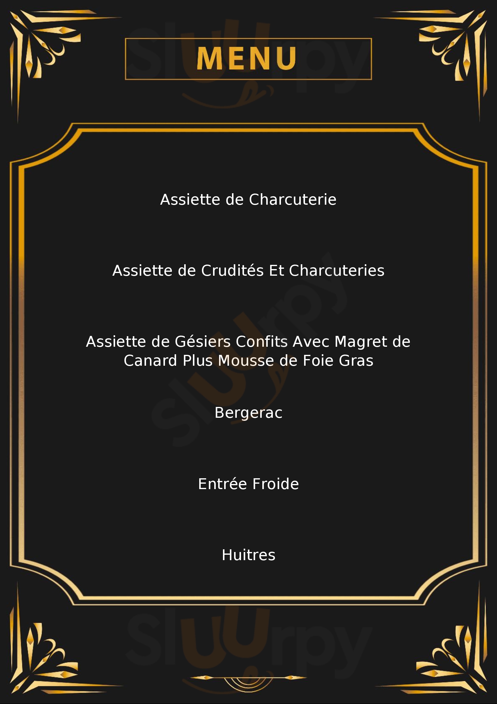 Le Tuquet Bouniagues Menu - 1