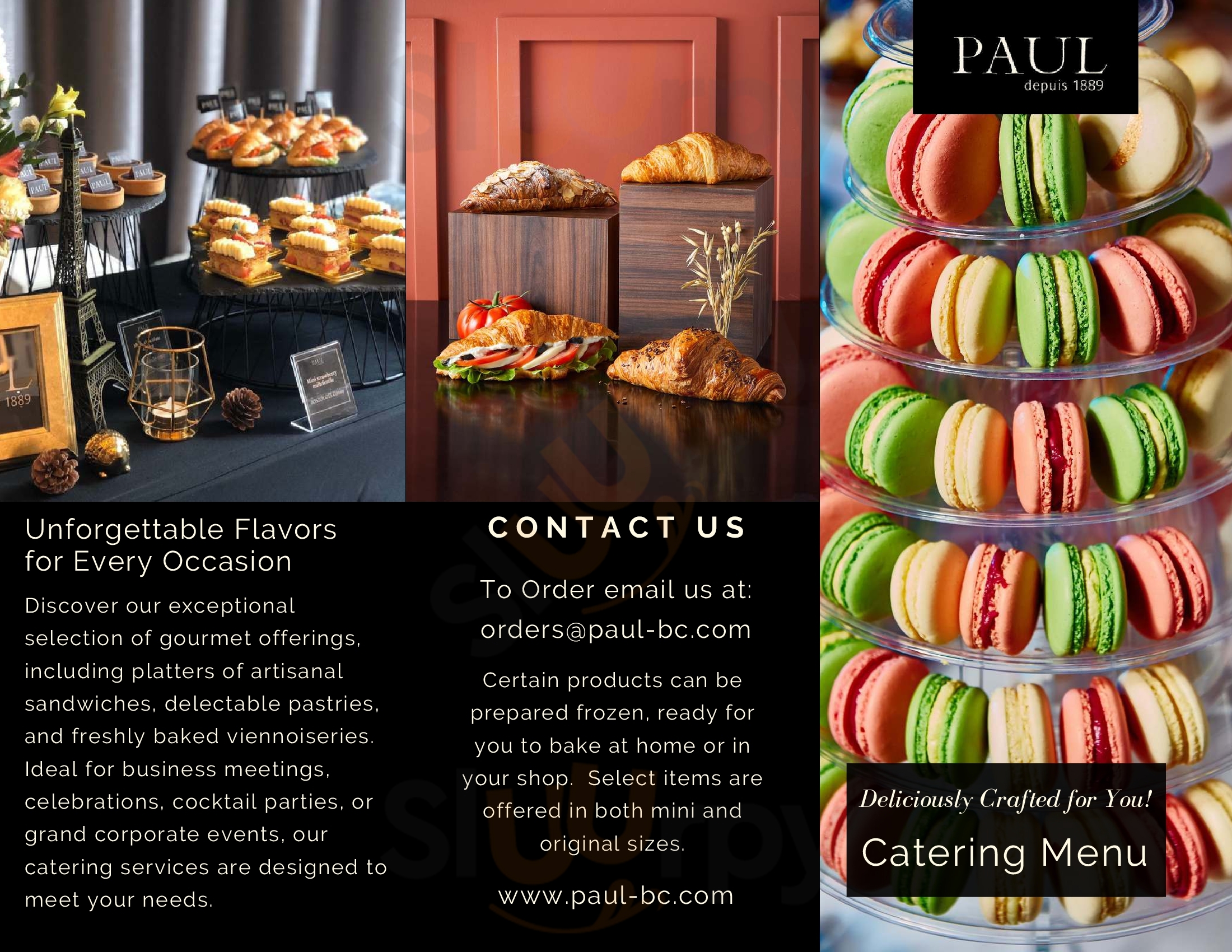 Paul Fontainebleau Menu - 1