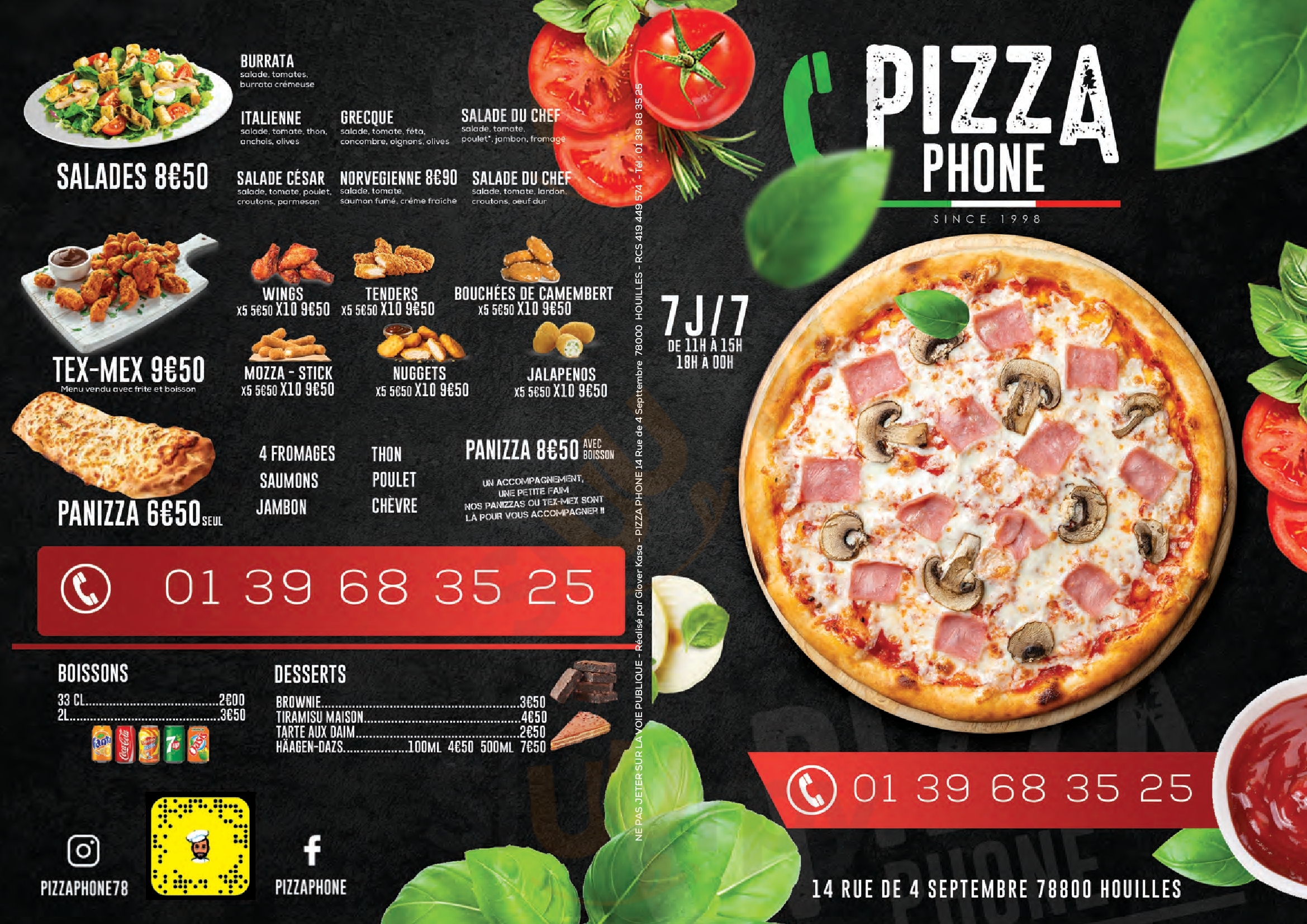 Pizza Phone Rueil-Malmaison Menu - 1