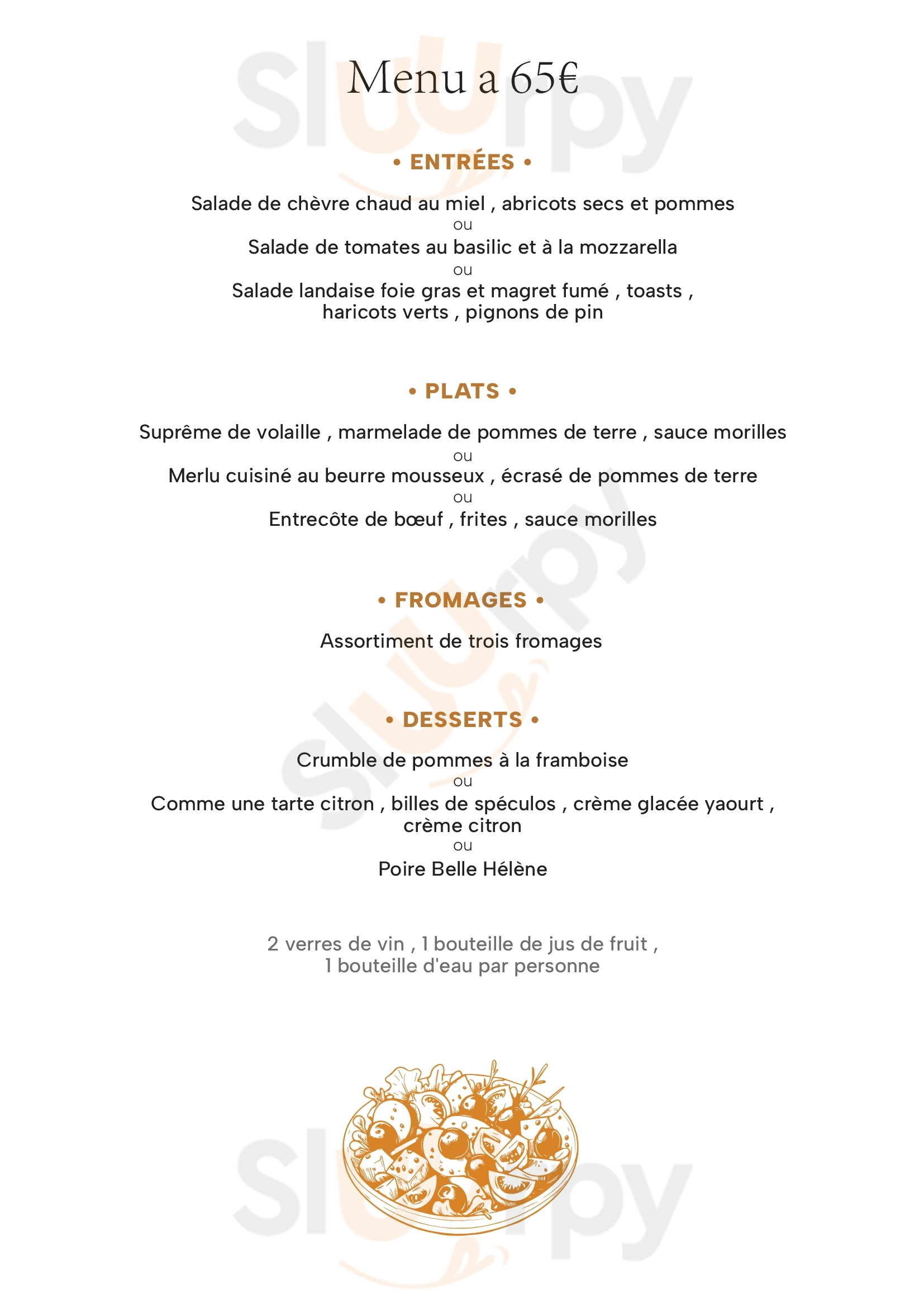 La Gorguette Sanary-sur-Mer Menu - 1