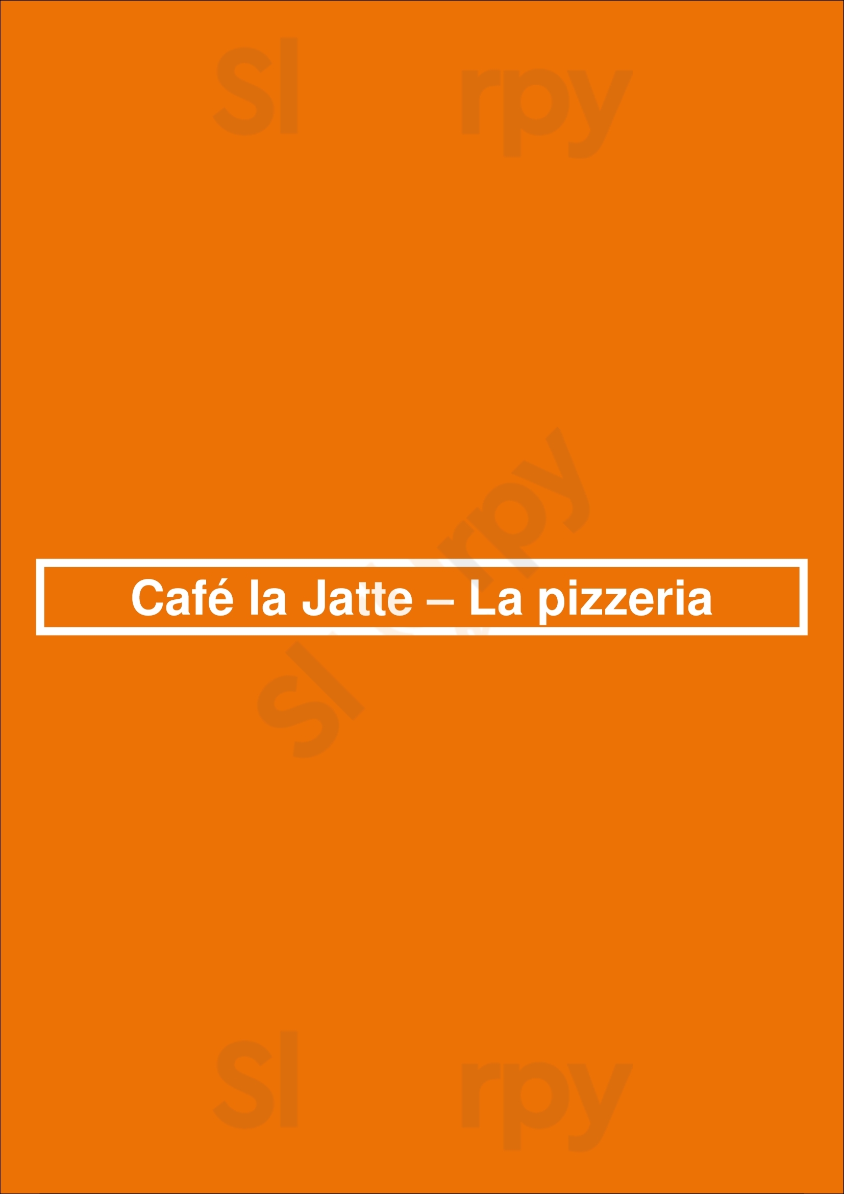 Café La Jatte – La Pizzeria Neuilly-sur-Seine Menu - 1