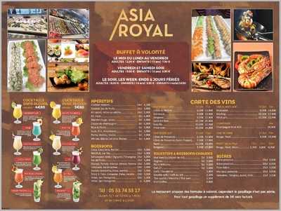 Asia Royal menu