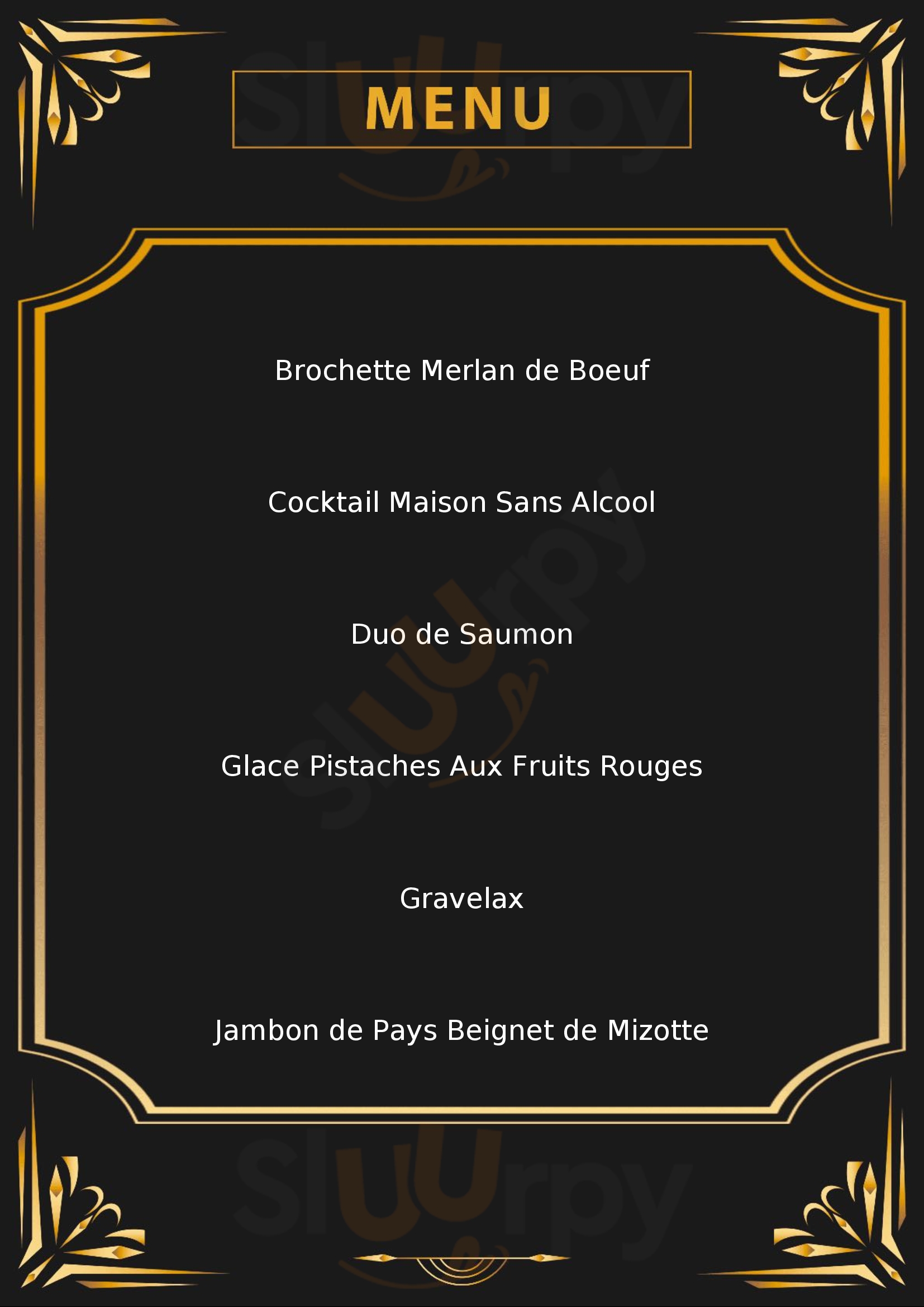 Côté Piste Cholet Menu - 1