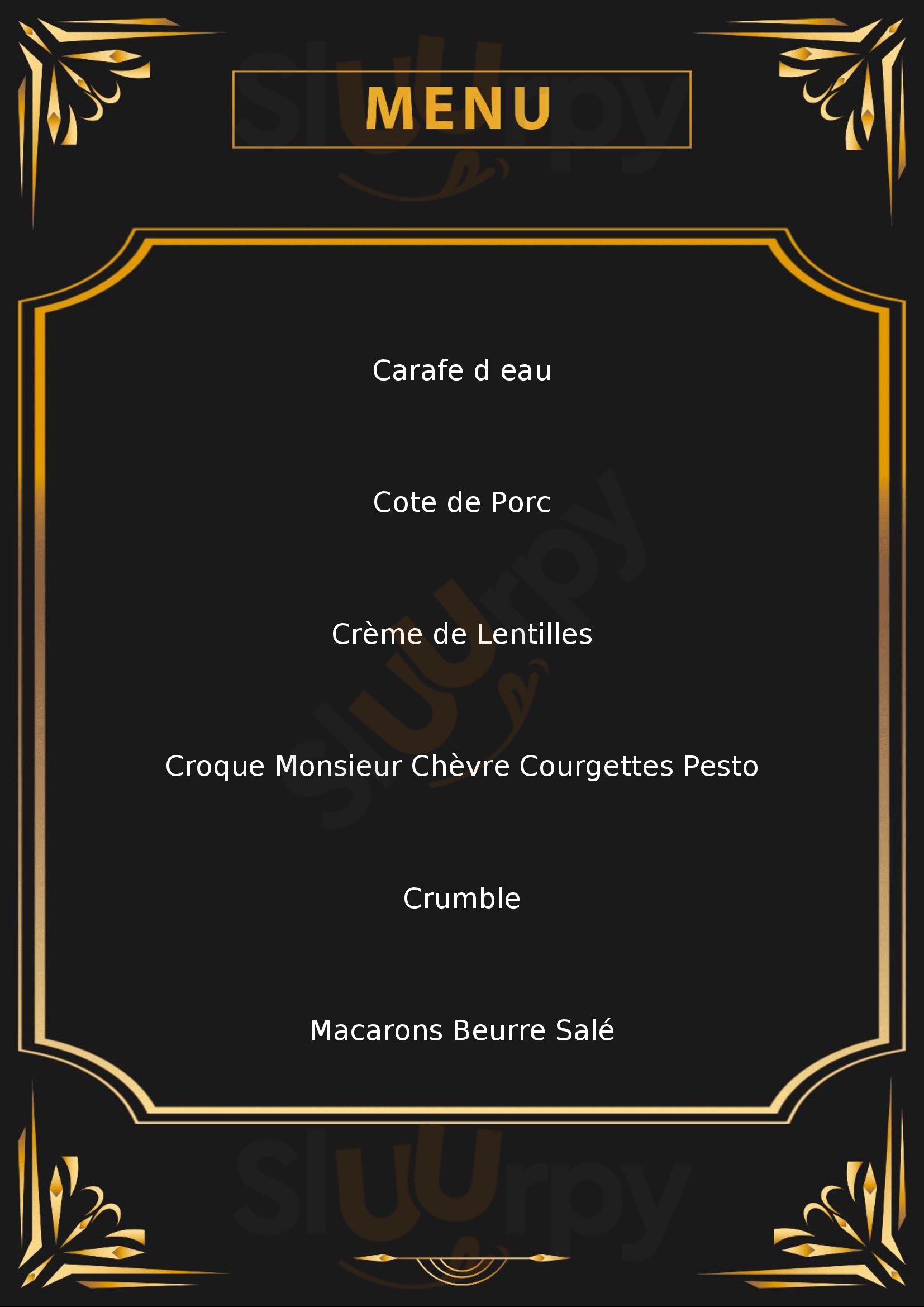 La Table De Dimitri Melun Menu - 1