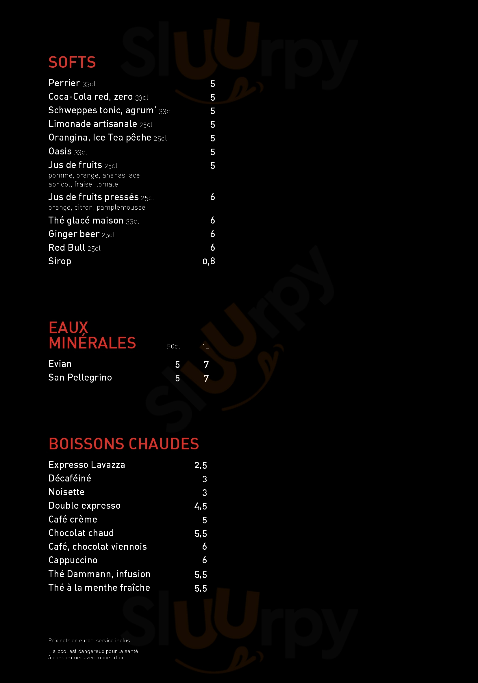 Le Berny Antony Menu - 1