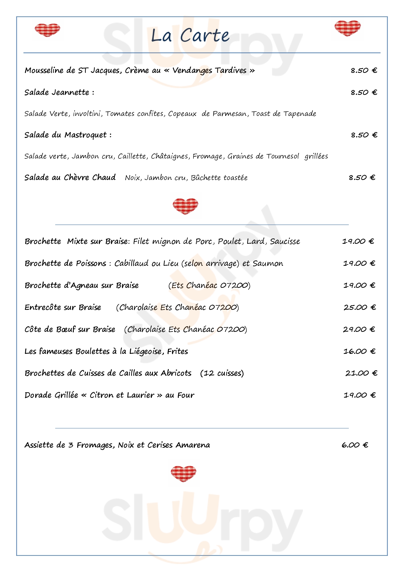 Le Piq'assiette Aubenas Menu - 1