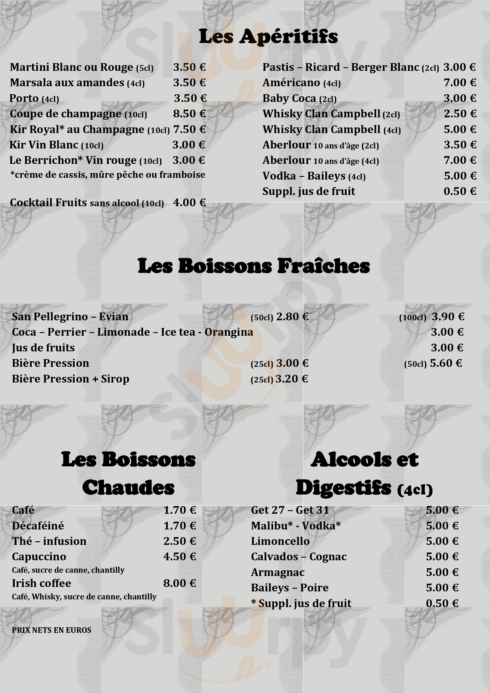 Restaurant L'envie Nevers Menu - 1