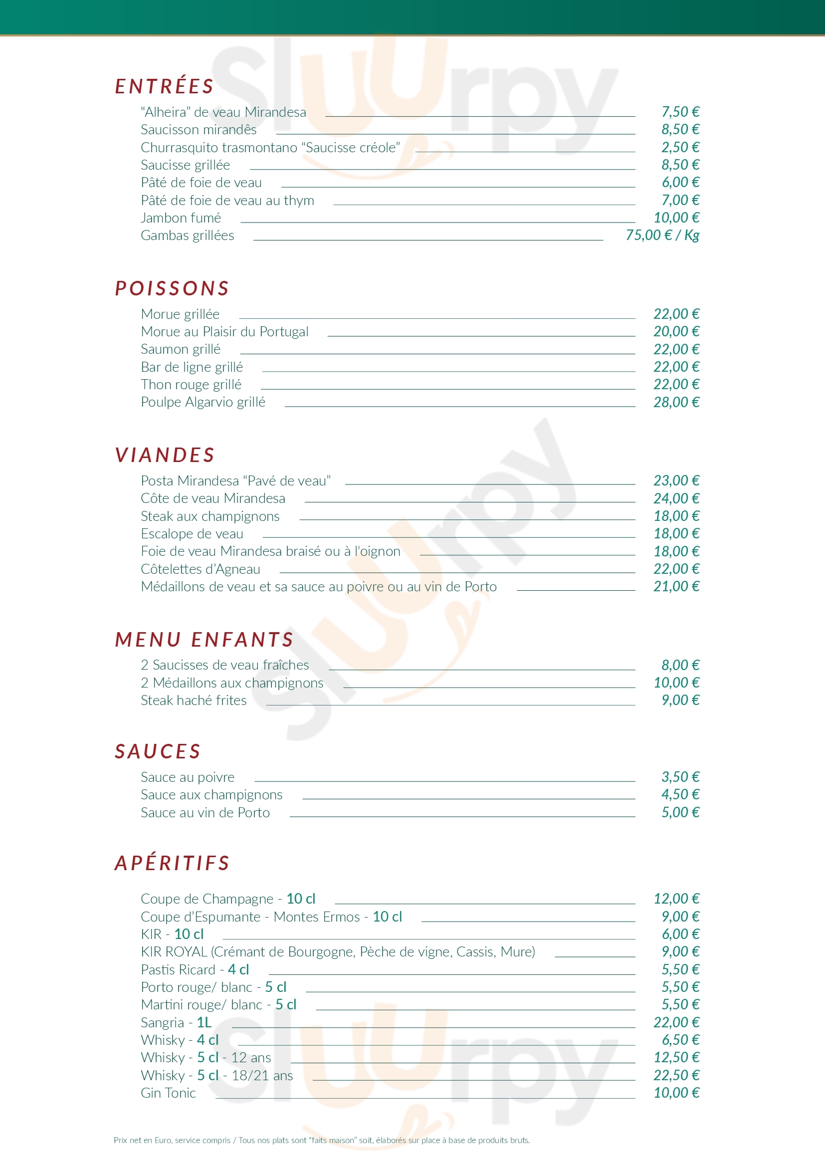 Plaisir Du Portugal Créteil Menu - 1
